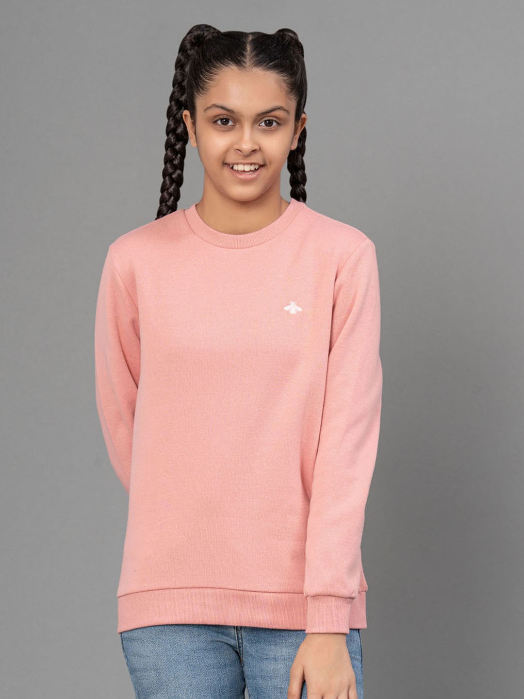 

Mode by Red Tape Girls Dusty Pink Round Neck Sweatshirt