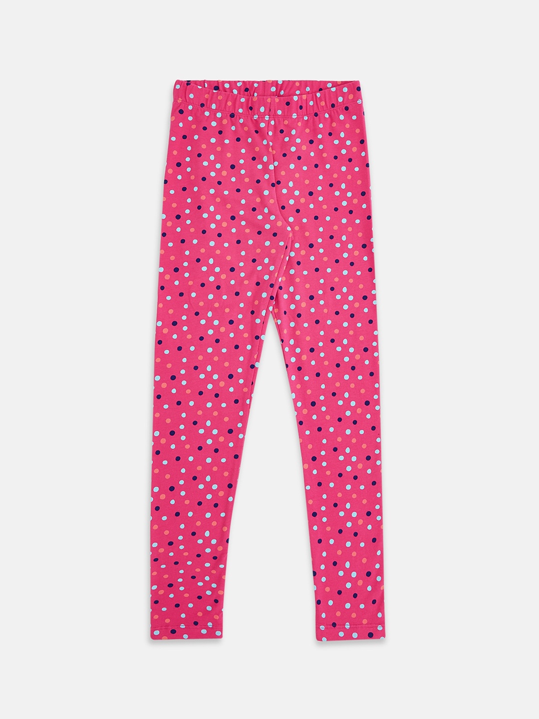 

Pantaloons Junior Girls Fuchsia-Pink & Blue Printed Leggings