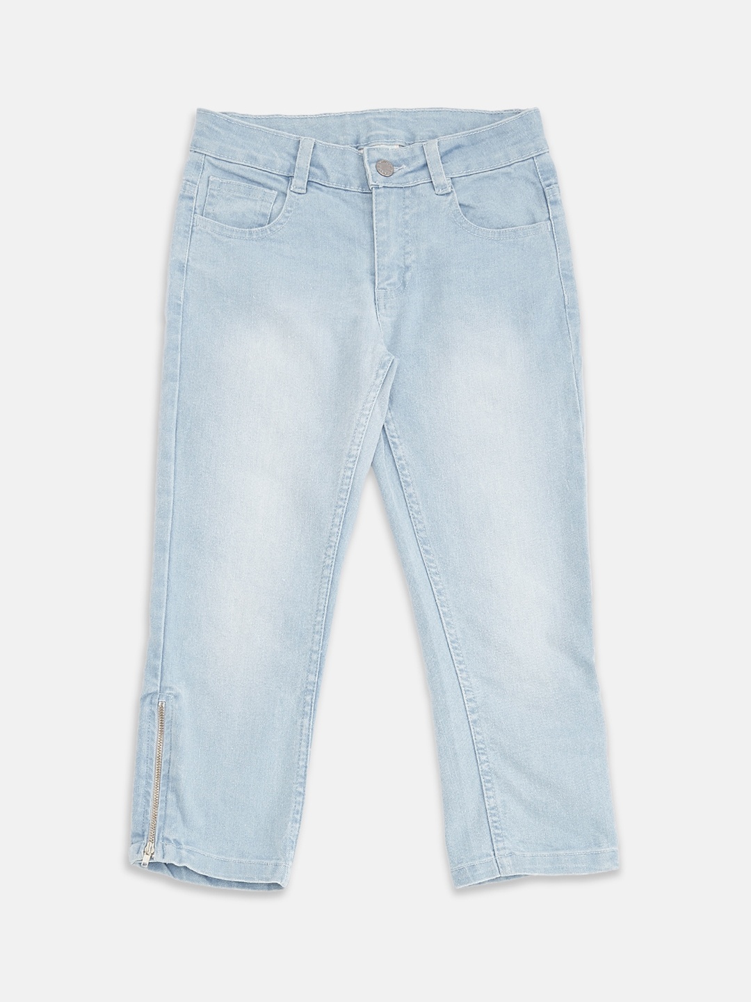

Pantaloons Junior Girls Blue Light Fade Jeans