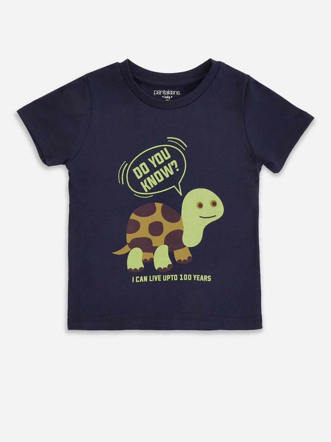 

Pantaloons Baby Boys Navy Blue Printed T-shirt