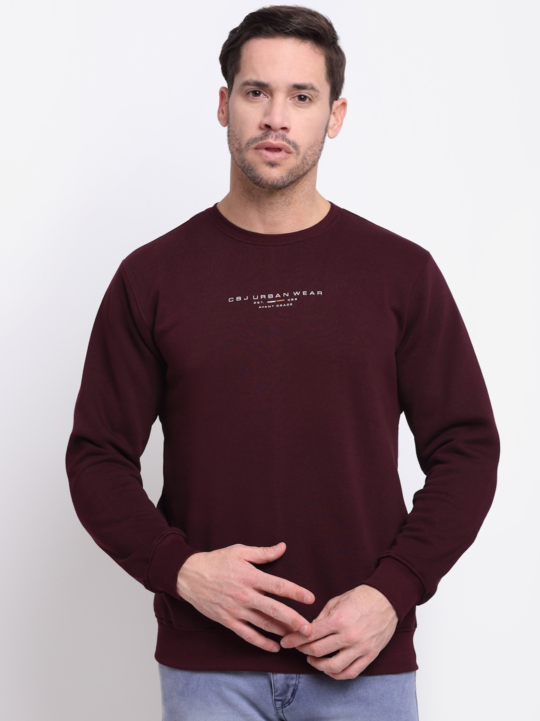 

Cantabil Men Red Sweatshirt