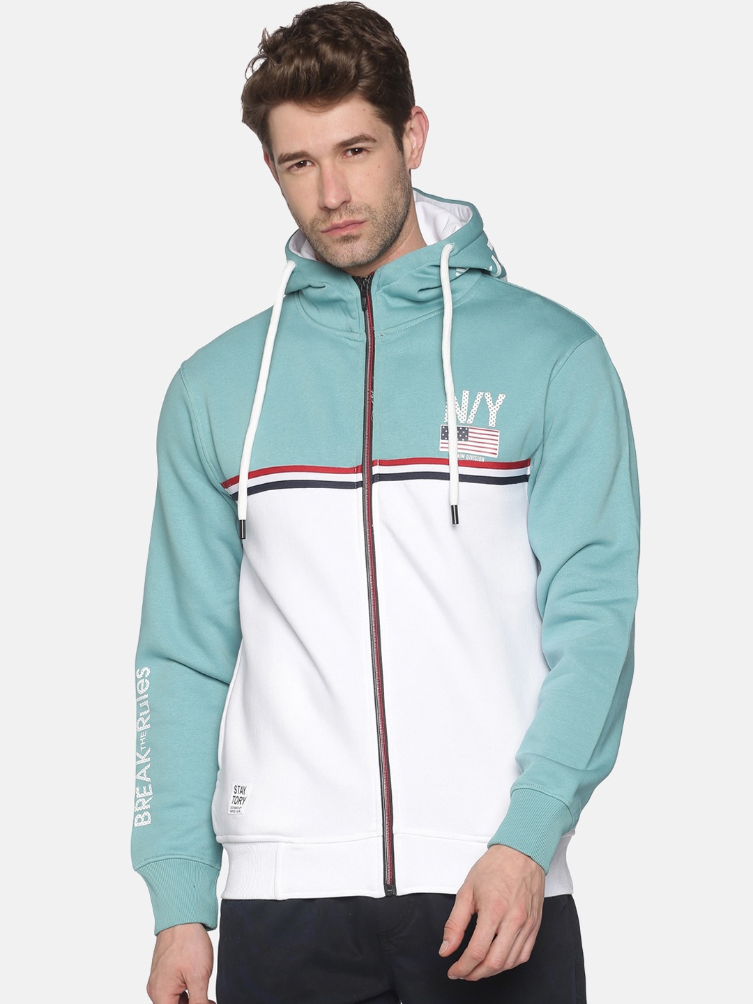 

SHOWOFF Men Blue Hooded Sweatshirt