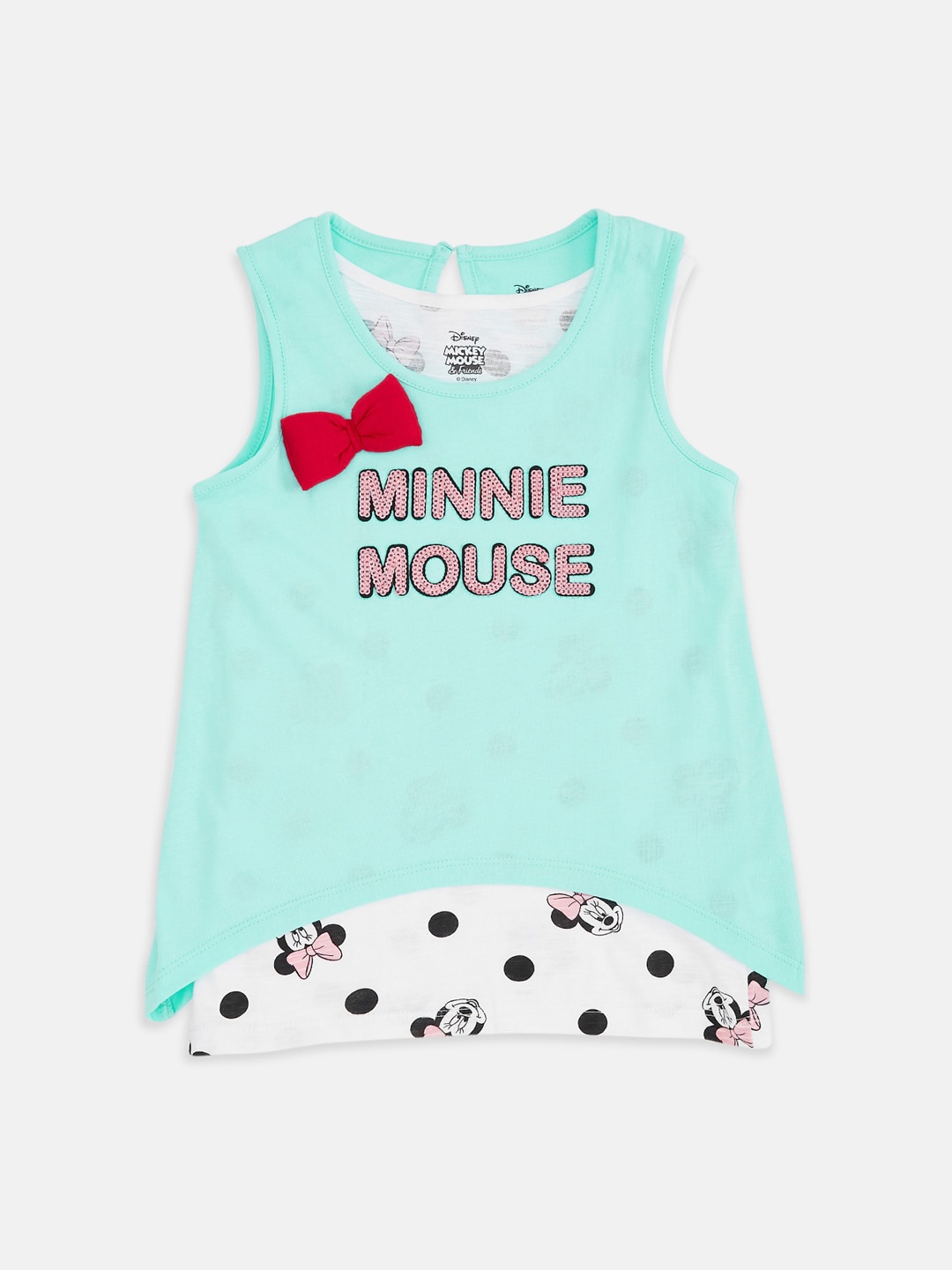 

Pantaloons Junior Girls Green Printed Applique T-shirt