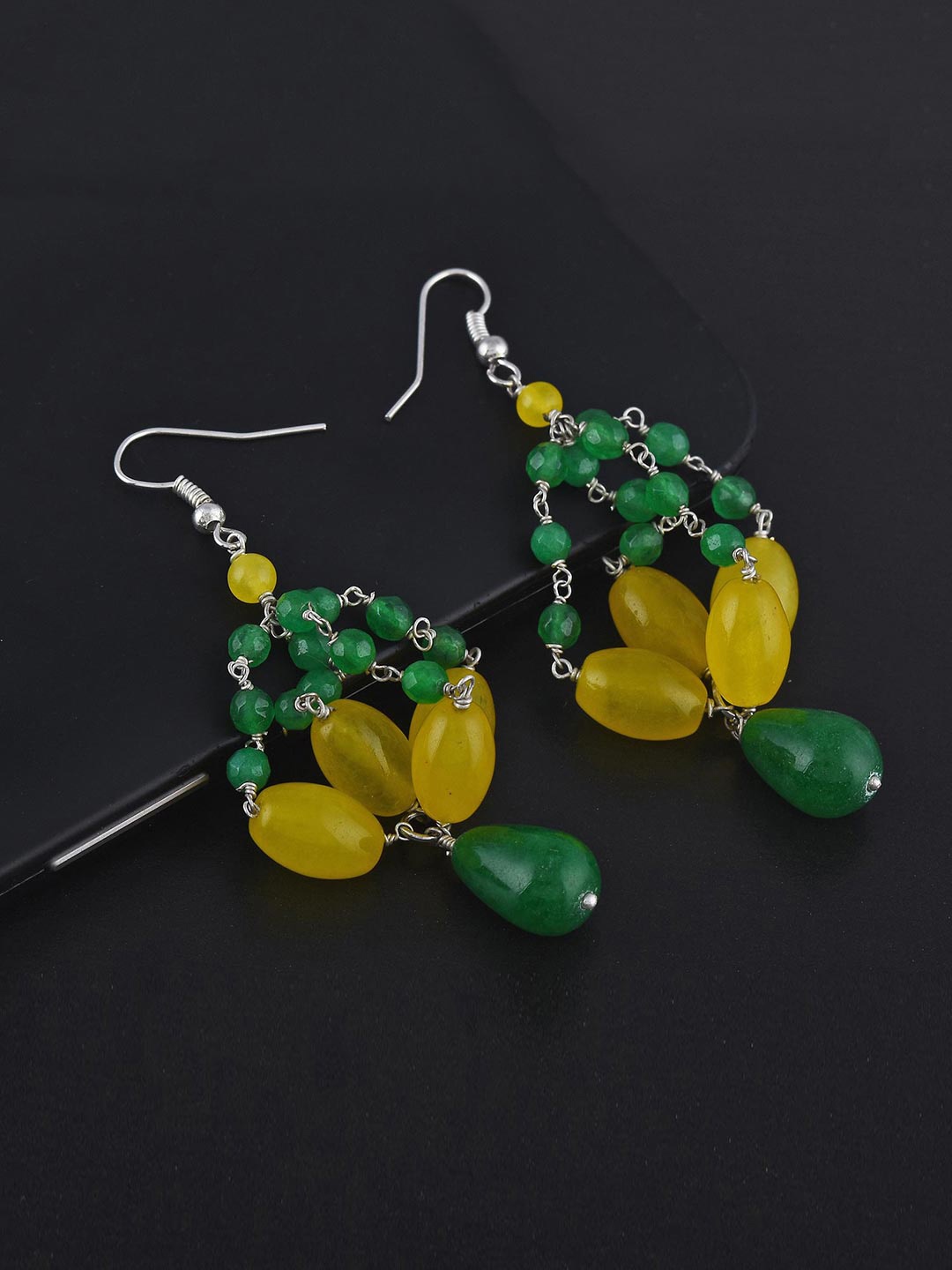 

Tistabene Green Contemporary Drop Earrings