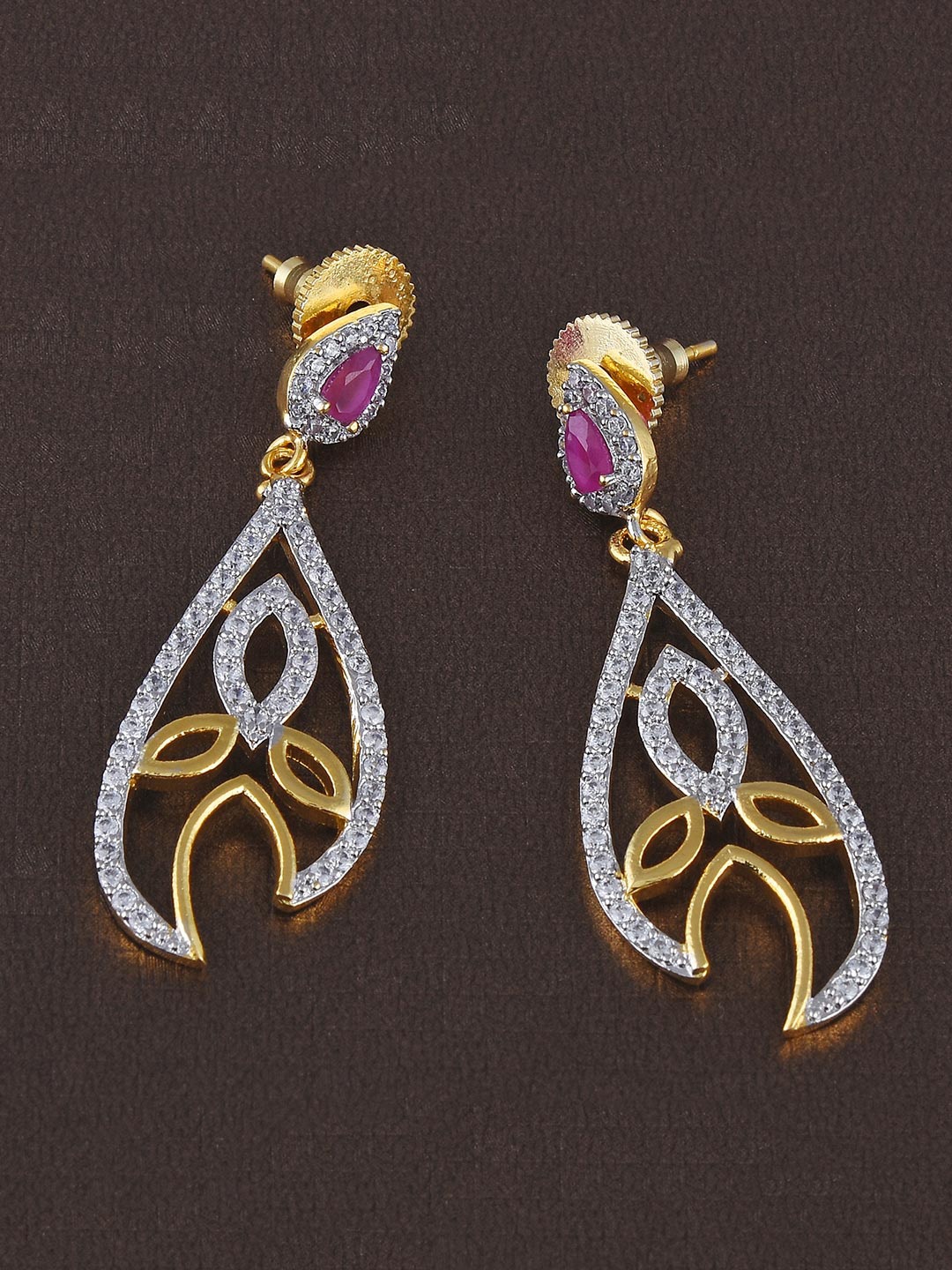 

Tistabene White Contemporary Drop Earrings