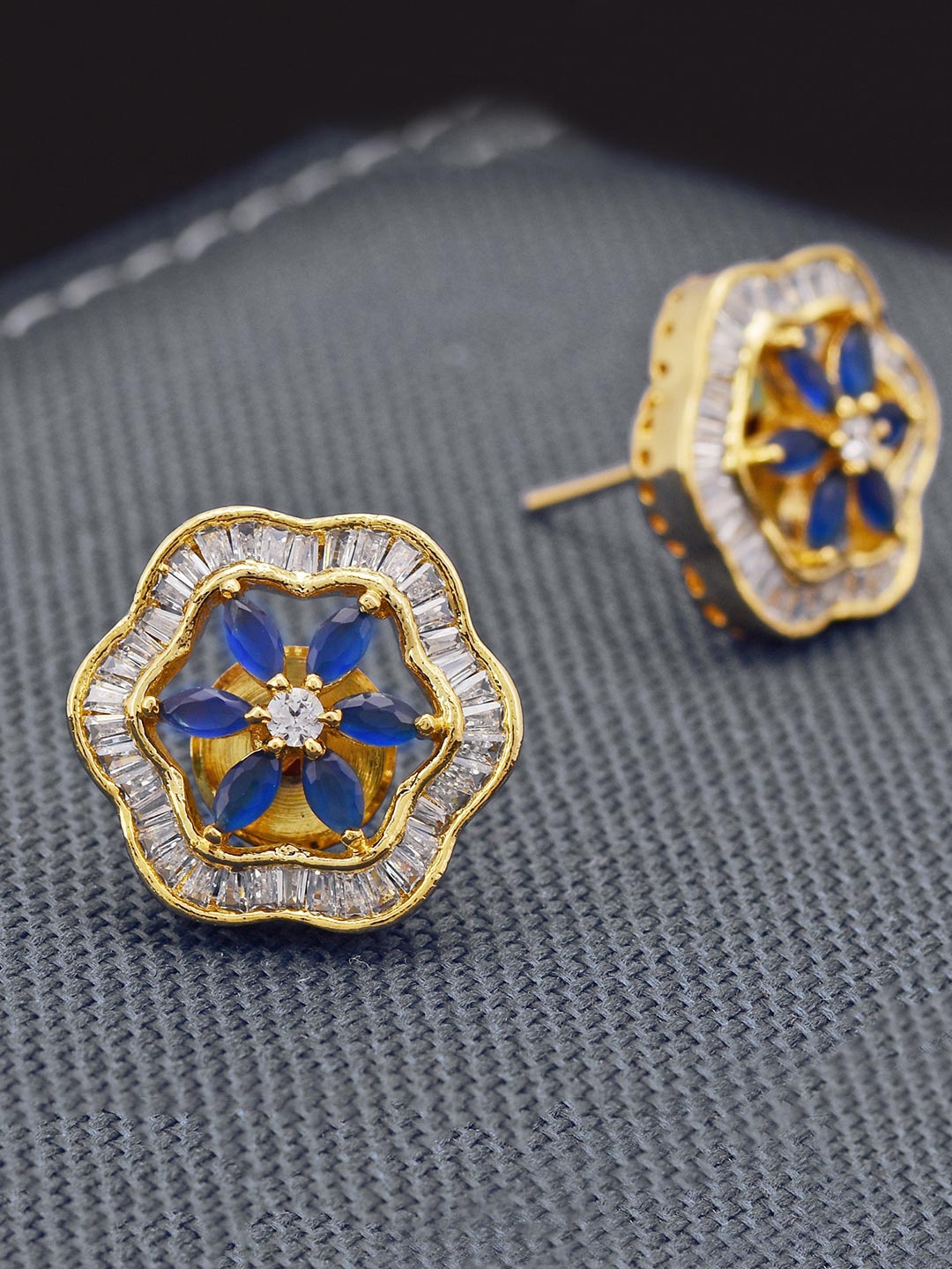 

Tistabene Blue Contemporary Studs Earrings