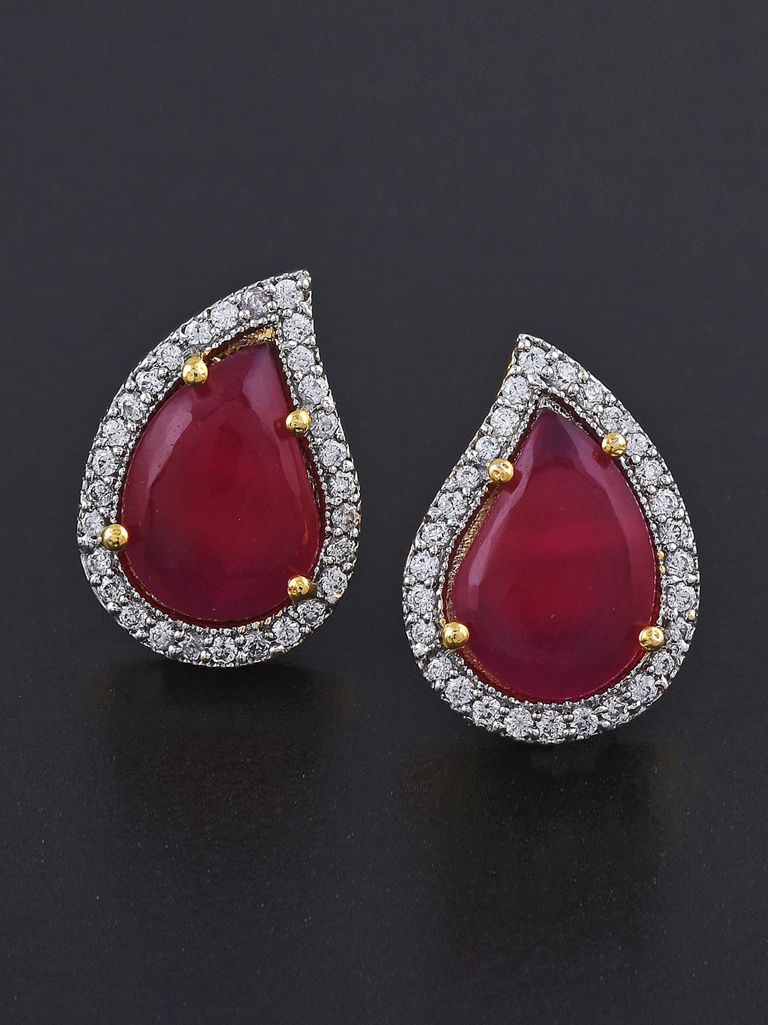 

Tistabene Red Contemporary Studs Earrings