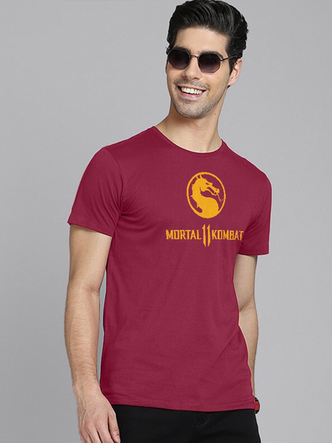 

Free Authority Men Red Printed T-shirt