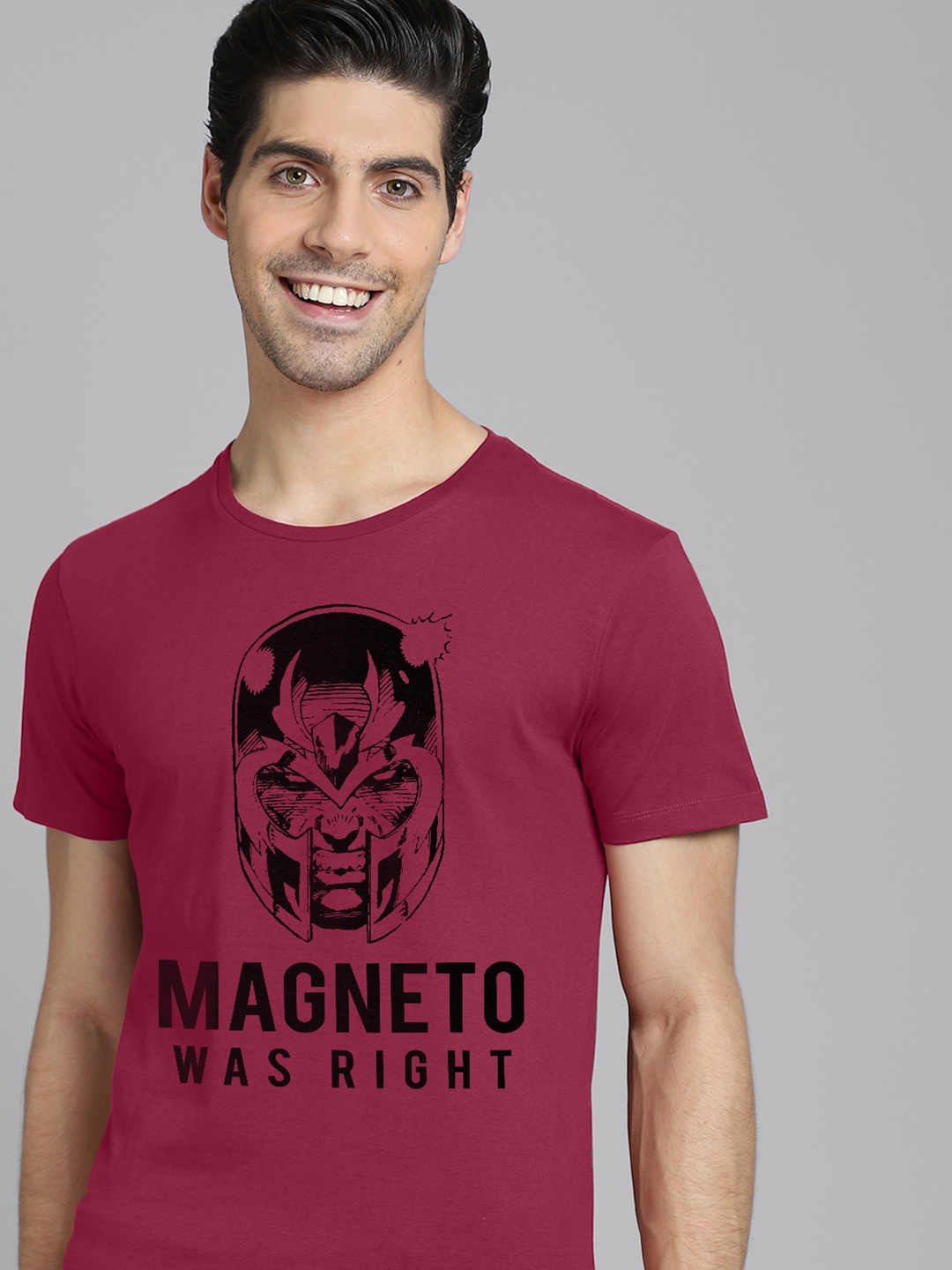 

Free Authority Men Red & Black X-Men Printed T-shirt