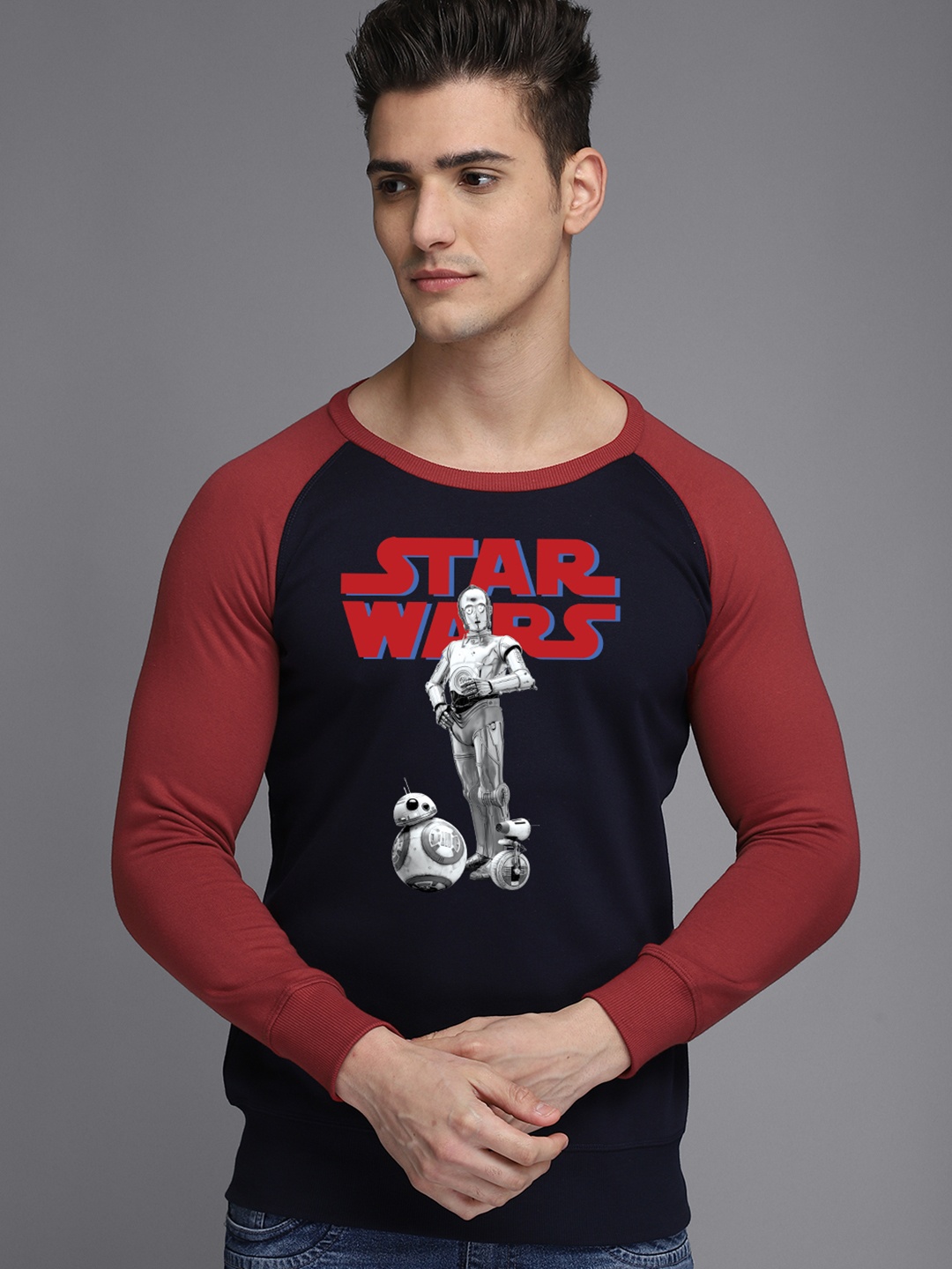 

Free Authority Star Wars Men Blue Printed Sweatshirt