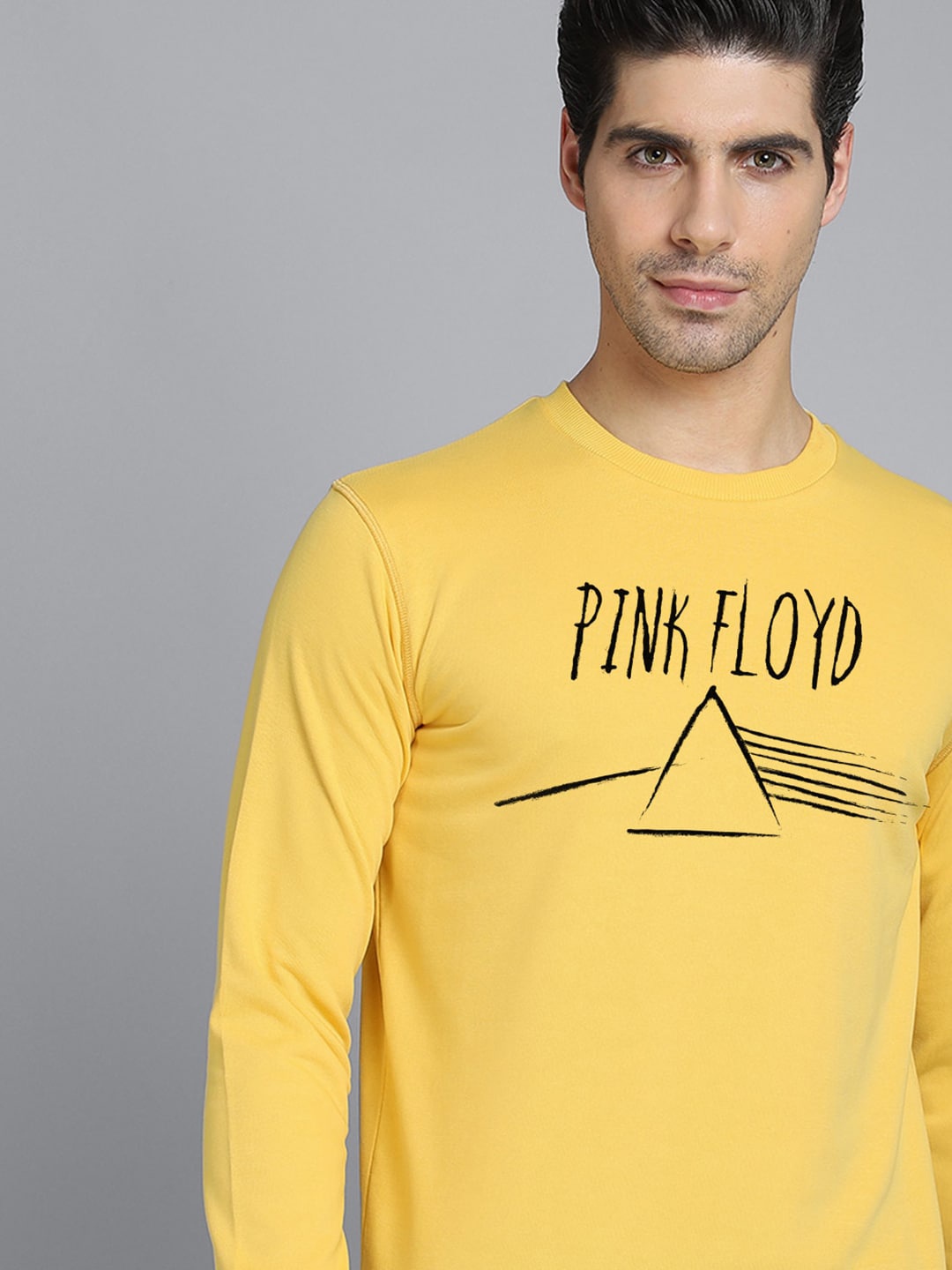 

Free Authority Pink Floyd Men Yellow Printed Sweatshirt