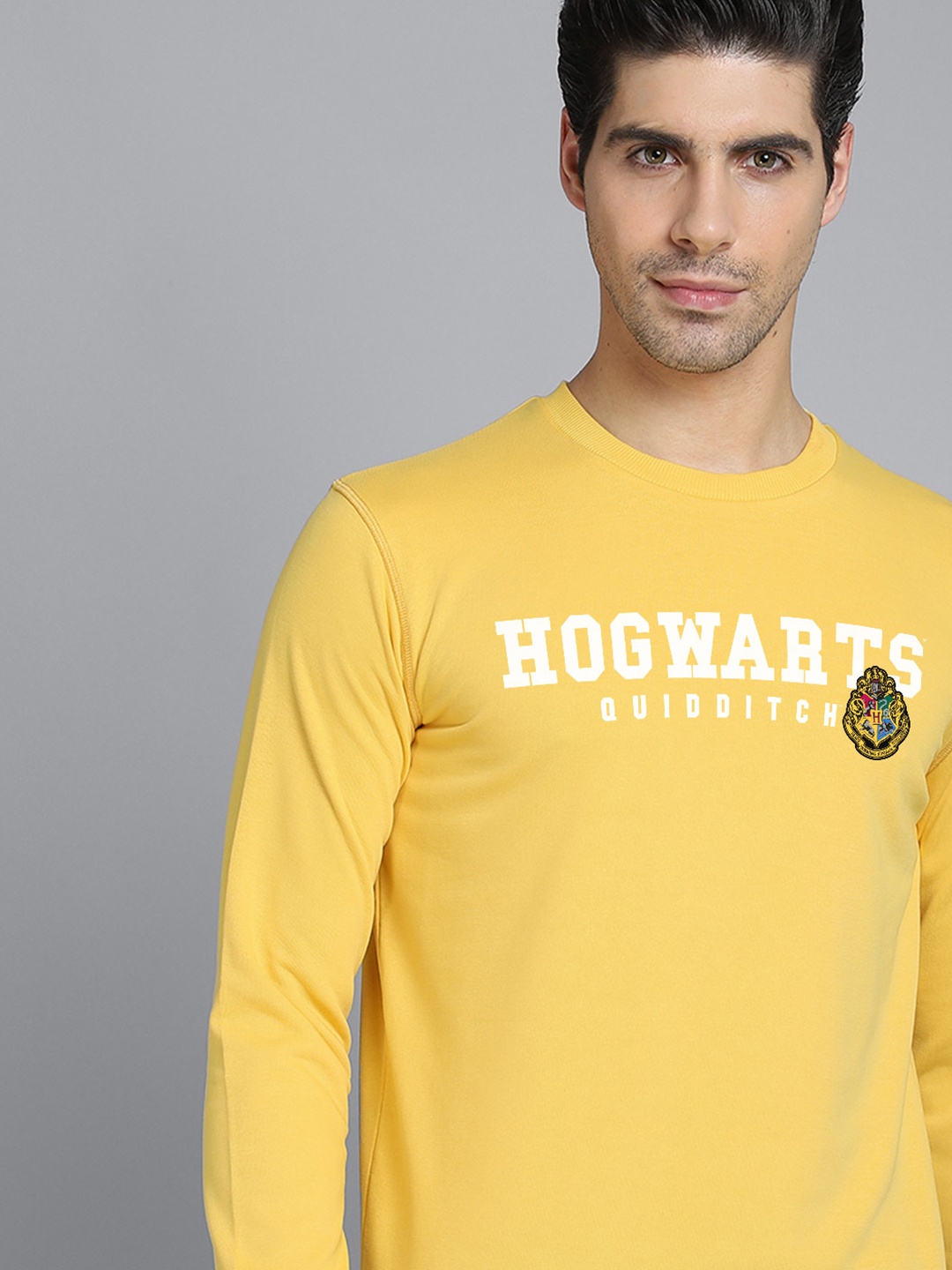 

Free Authority Men Yellow Harry Potter Printed Sweatshirt