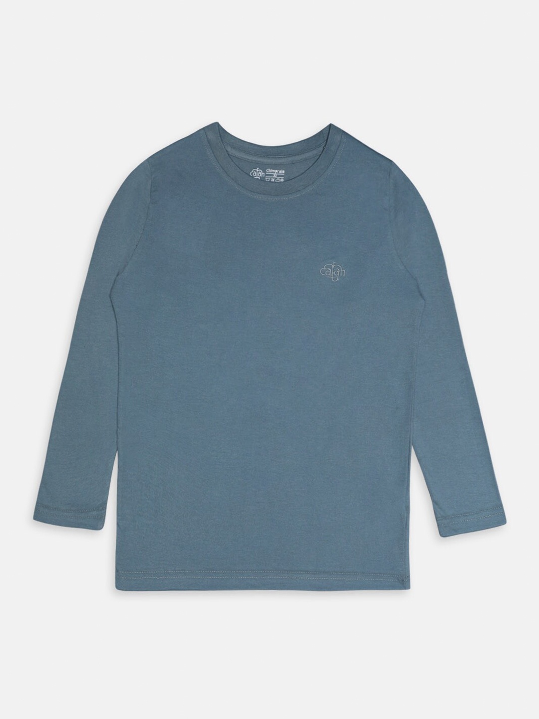 

CHIMPRALA Boys Green Solid T-shirt