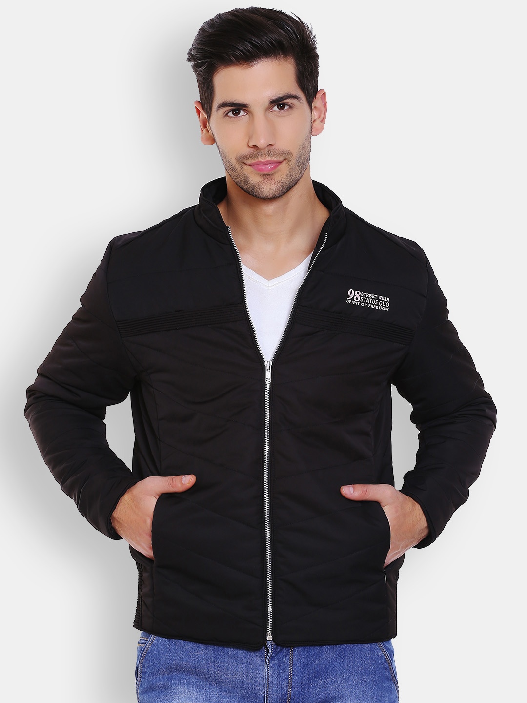 

Status Quo Black Quilted Jacket