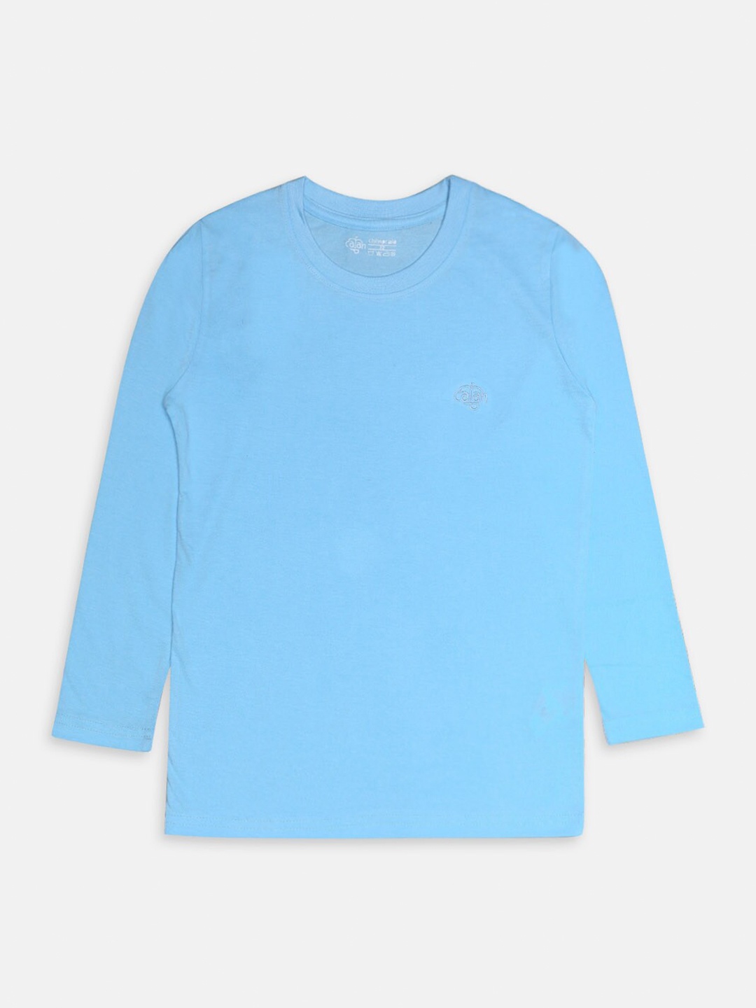 

CHIMPRALA Boys Blue Solid Antimicrobial Cotton T-shirt