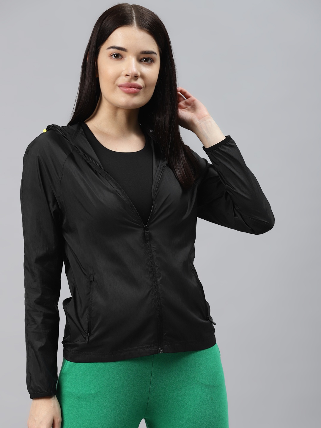 

Marks & Spencer Women Black Sporty Jacket