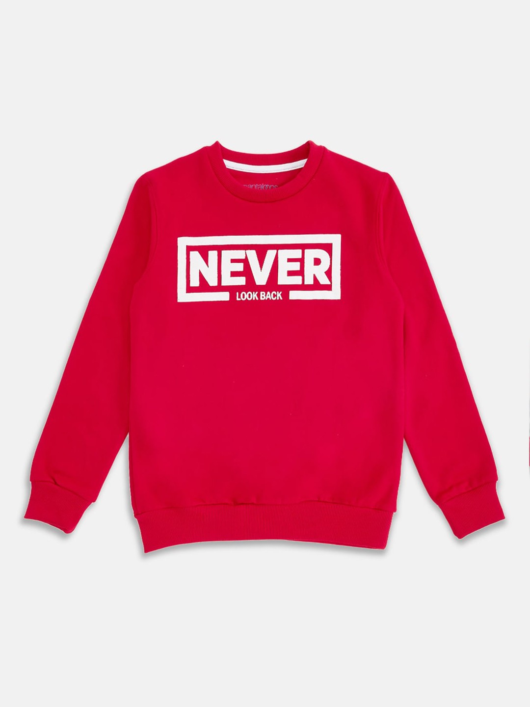 

Pantaloons Junior Boys Red Printed Sweatshirt