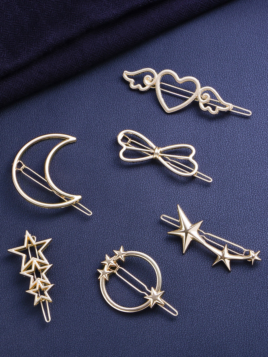 

Yellow Chimes Women Gold-Toned Set of 6 Bobby Pins