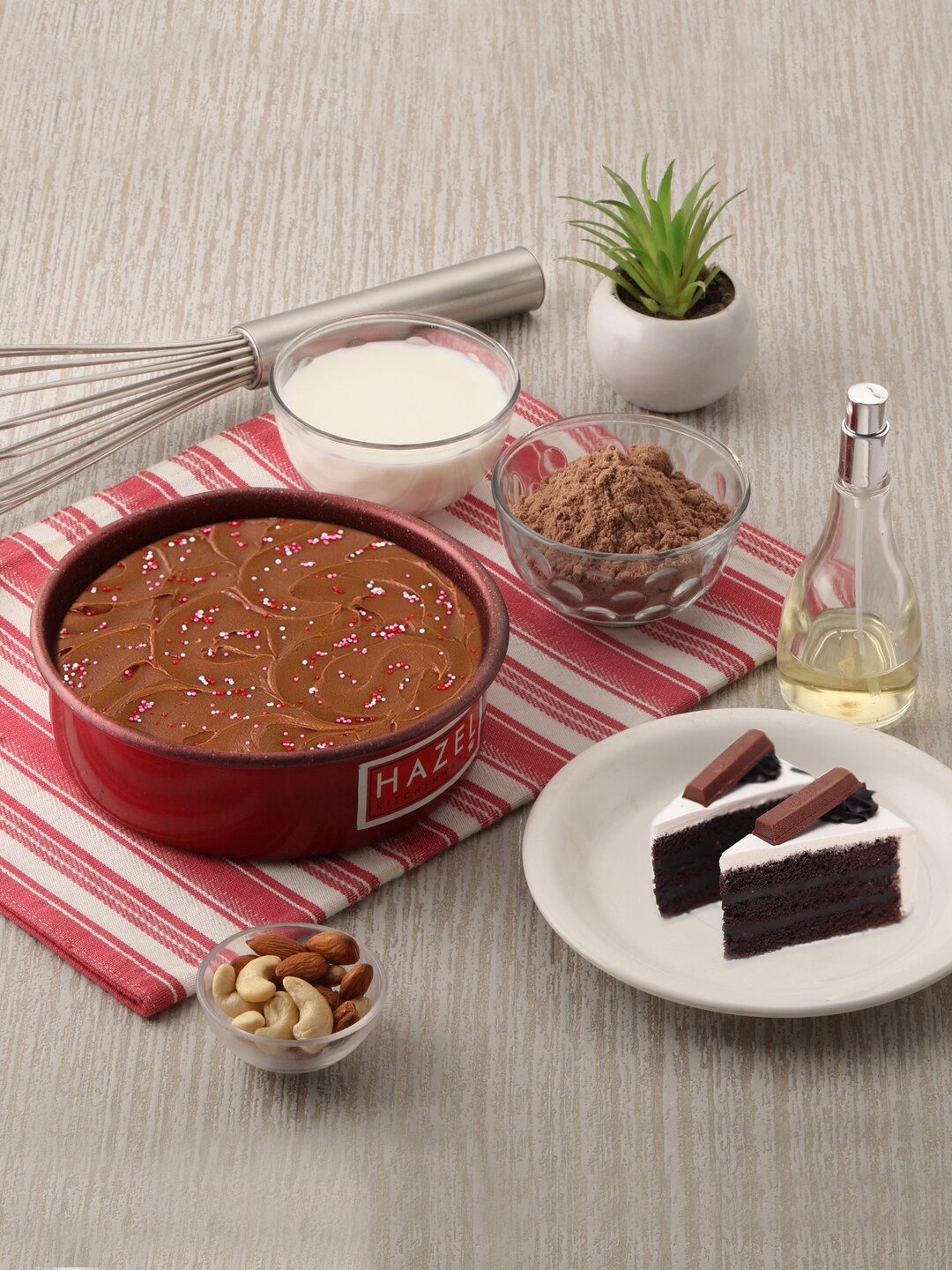 

HAZEL Red Solid Aluminized Steel Non Sticky Baking Mould