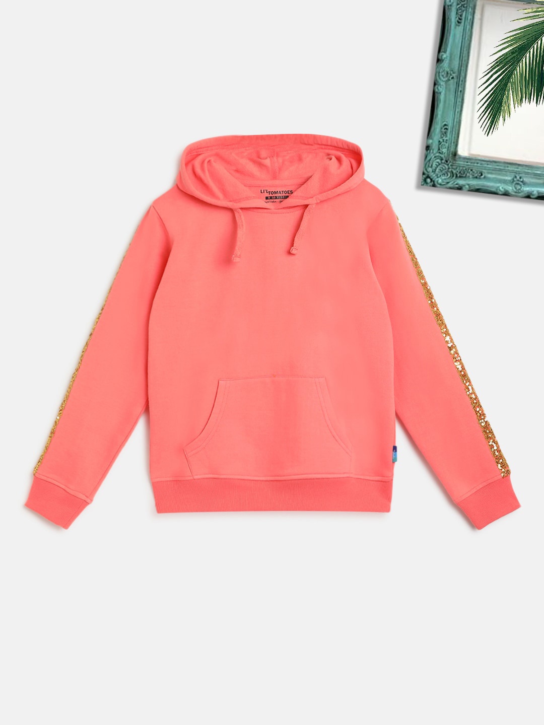 

Lil Tomatoes Girls Pink Hooded Sweatshirt