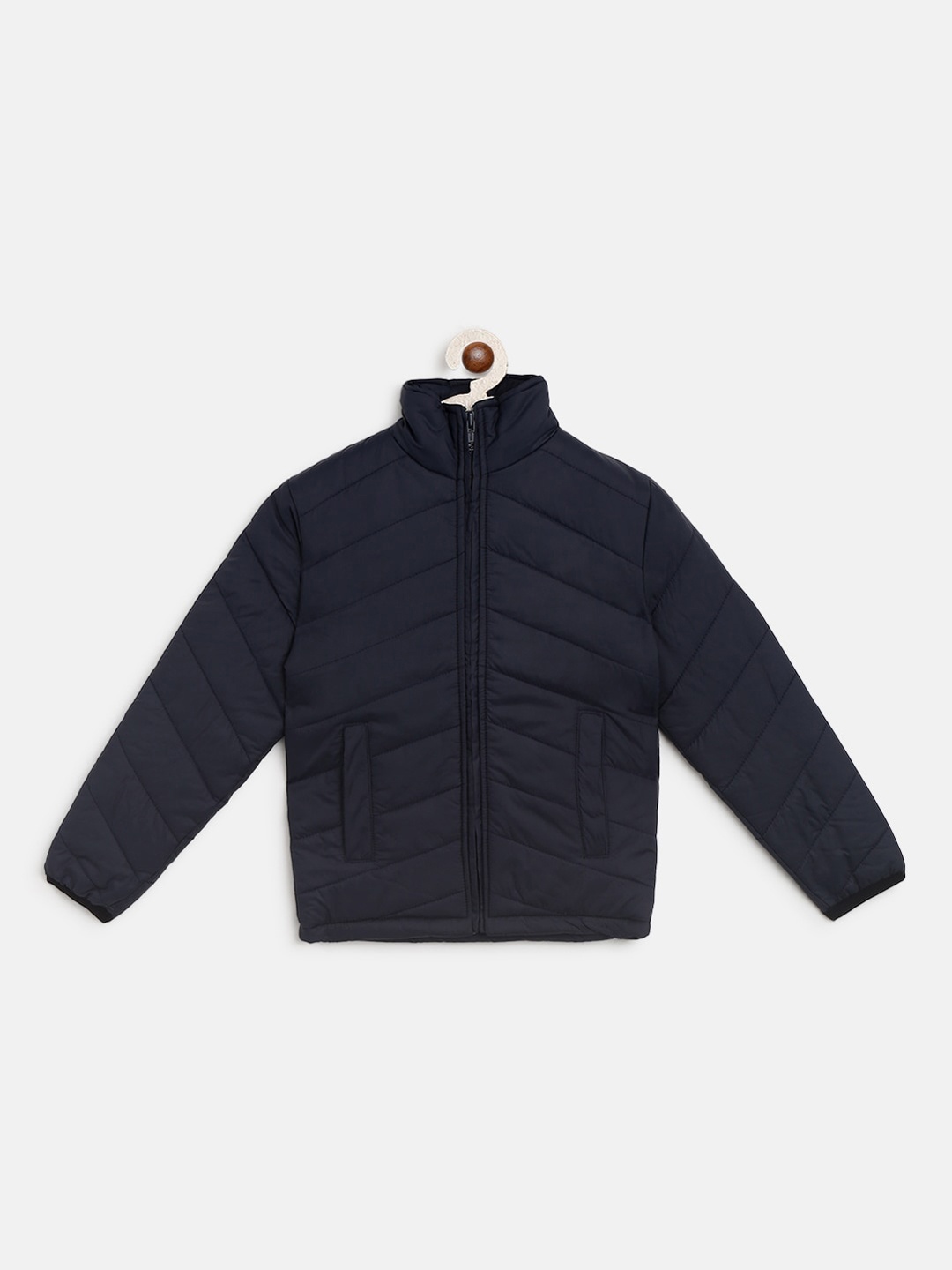 

Instafab Boys Navy Blue Windcheater Outdoor Padded Jacket