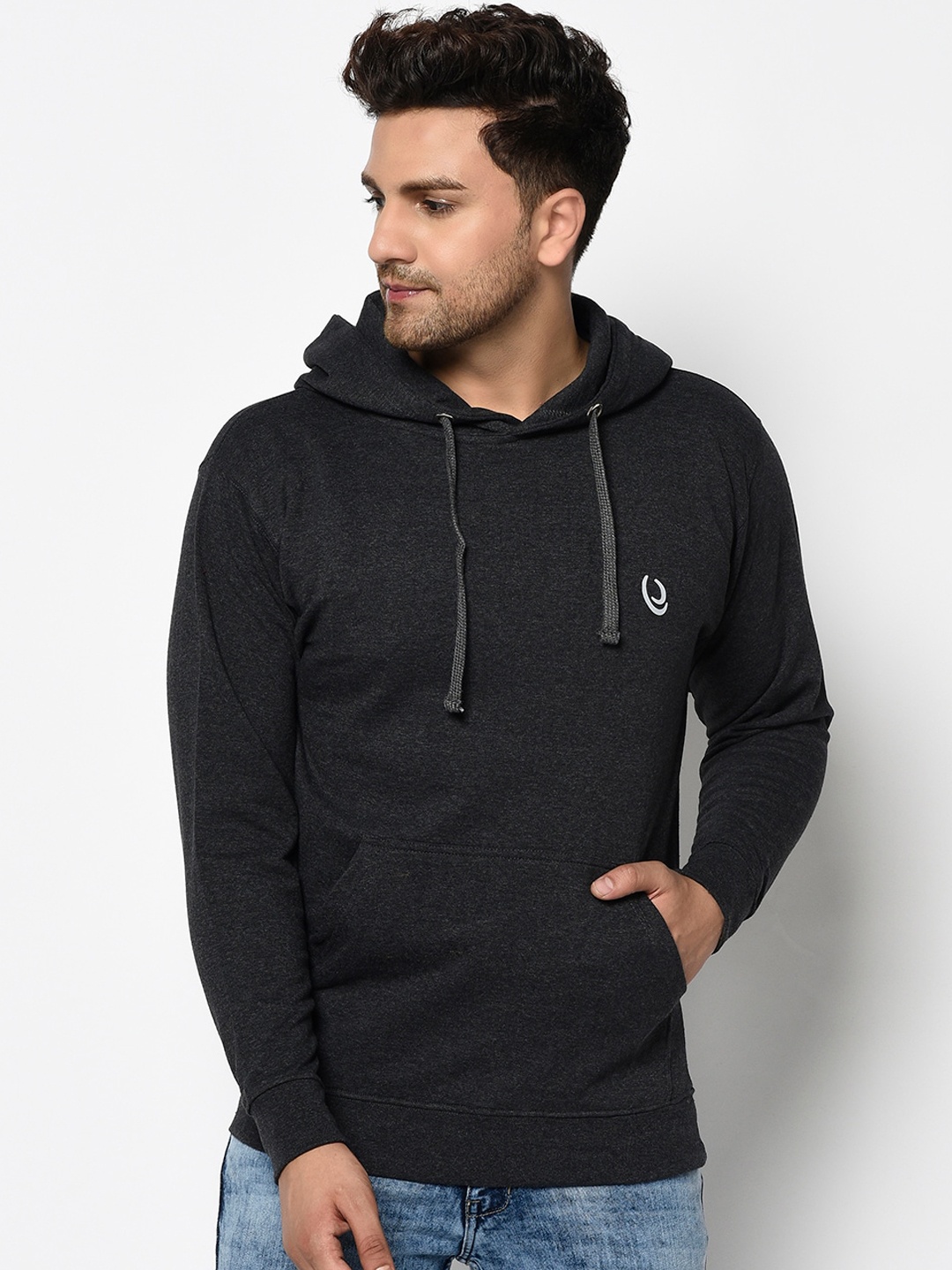 

ELEGANCE Men Charcoal Sweatshirt