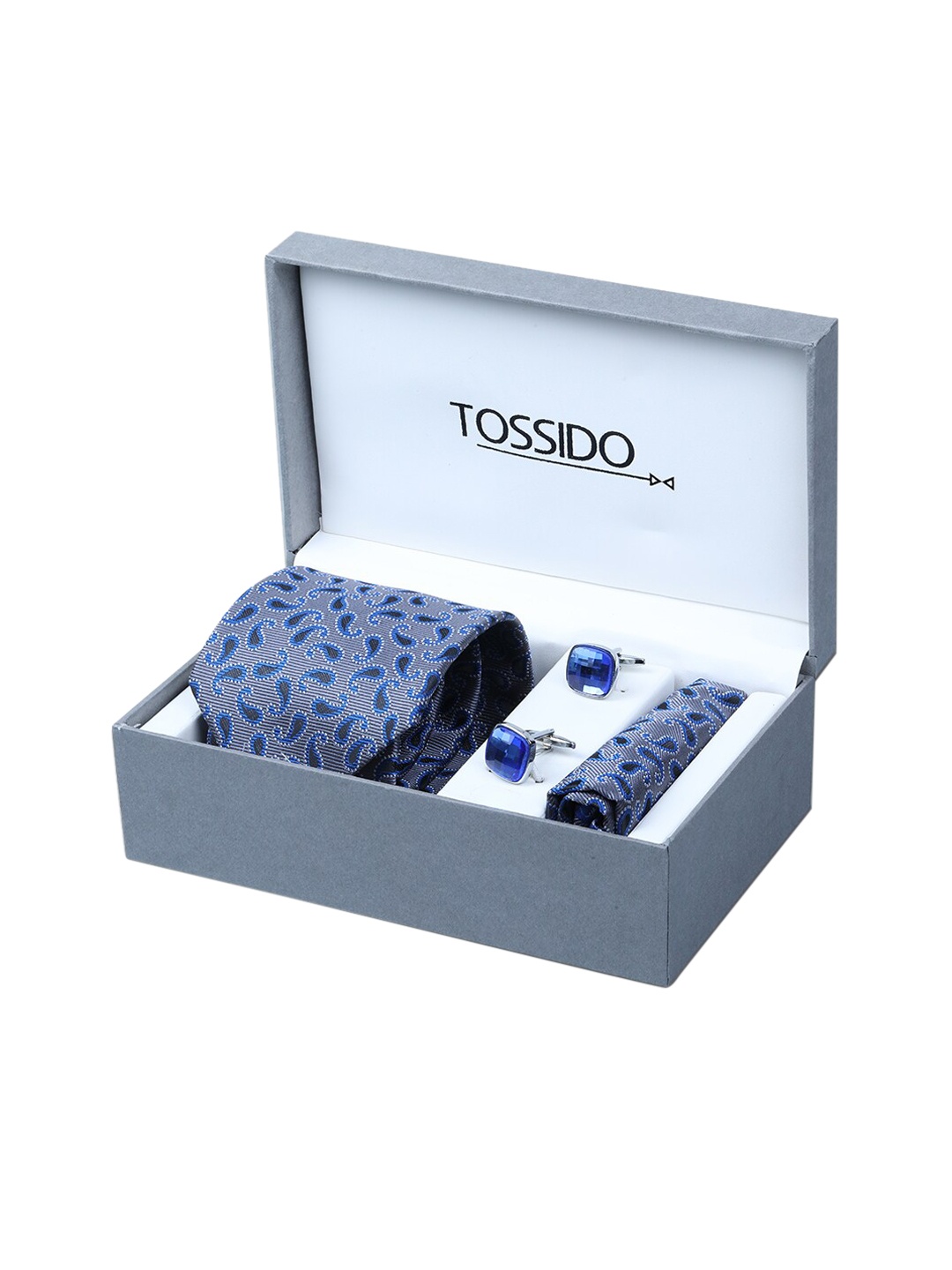 

Tossido Men Blue Accessory Gift Set
