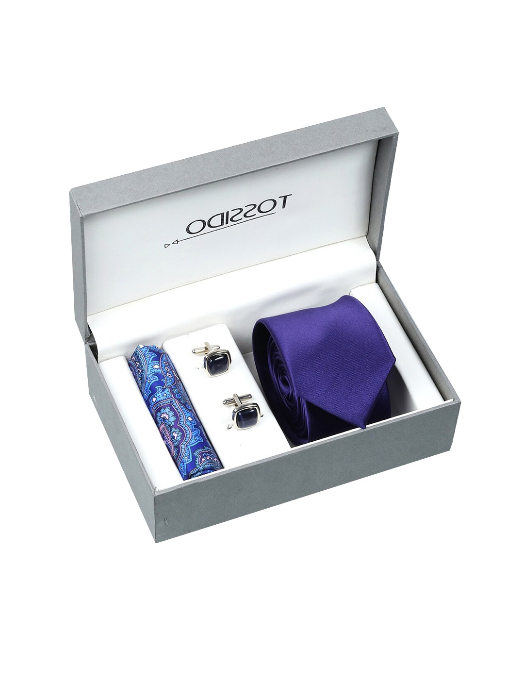 

Tossido Men Purple & Blue Accessory Gift Set