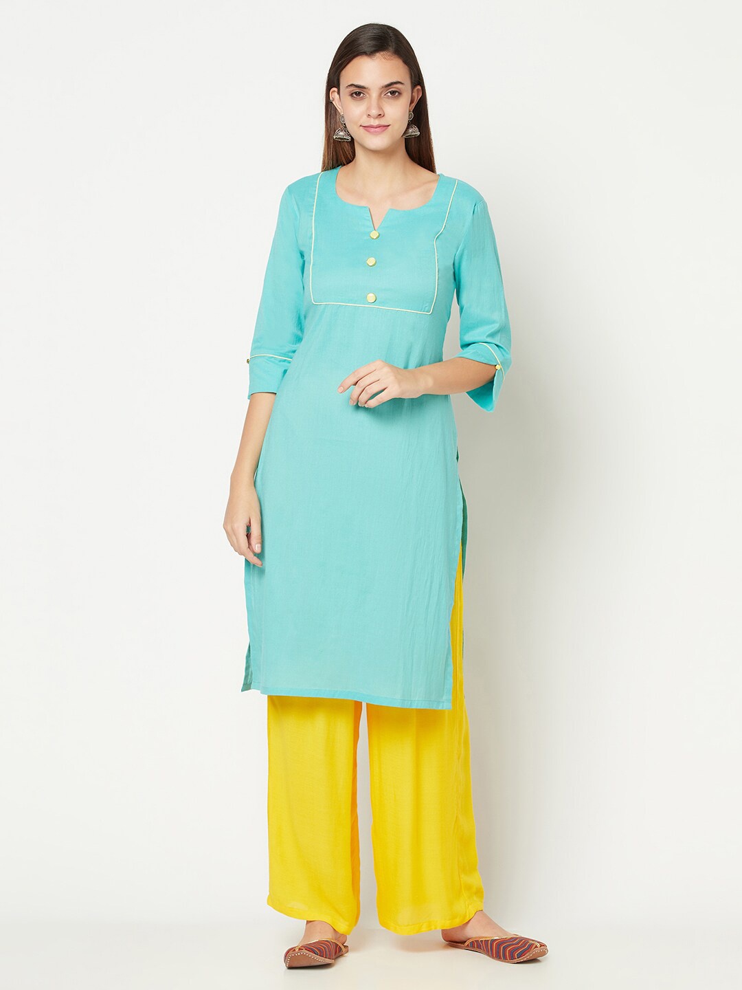 

Safaa Women Green Kurta
