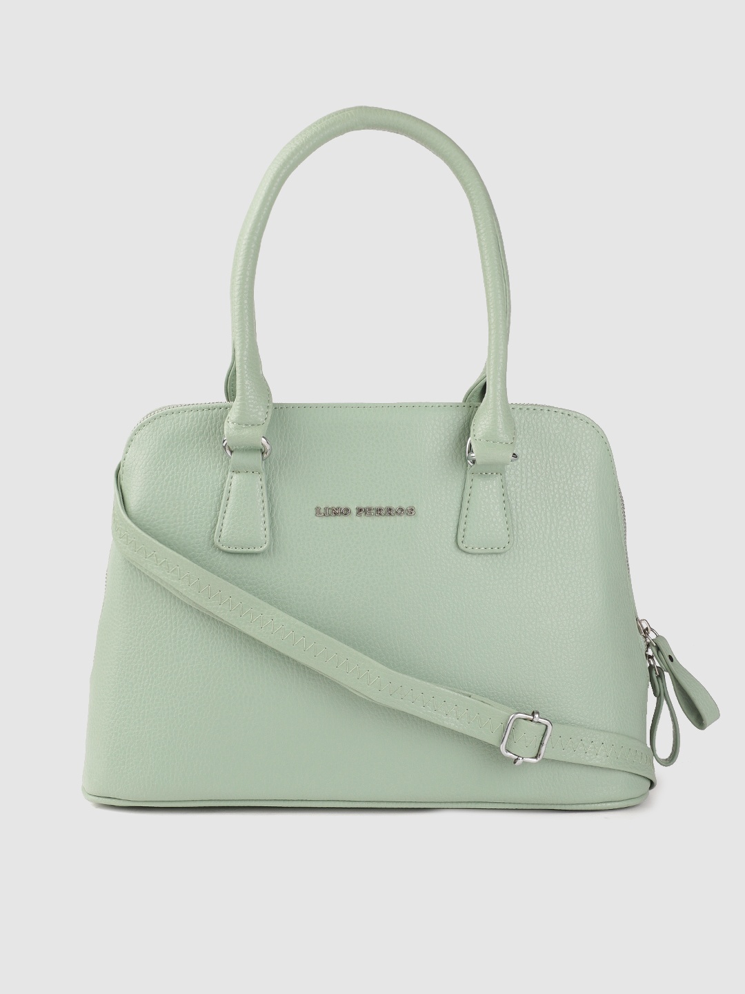 

Lino Perros Women Green Solid Structured Shoulder Bag