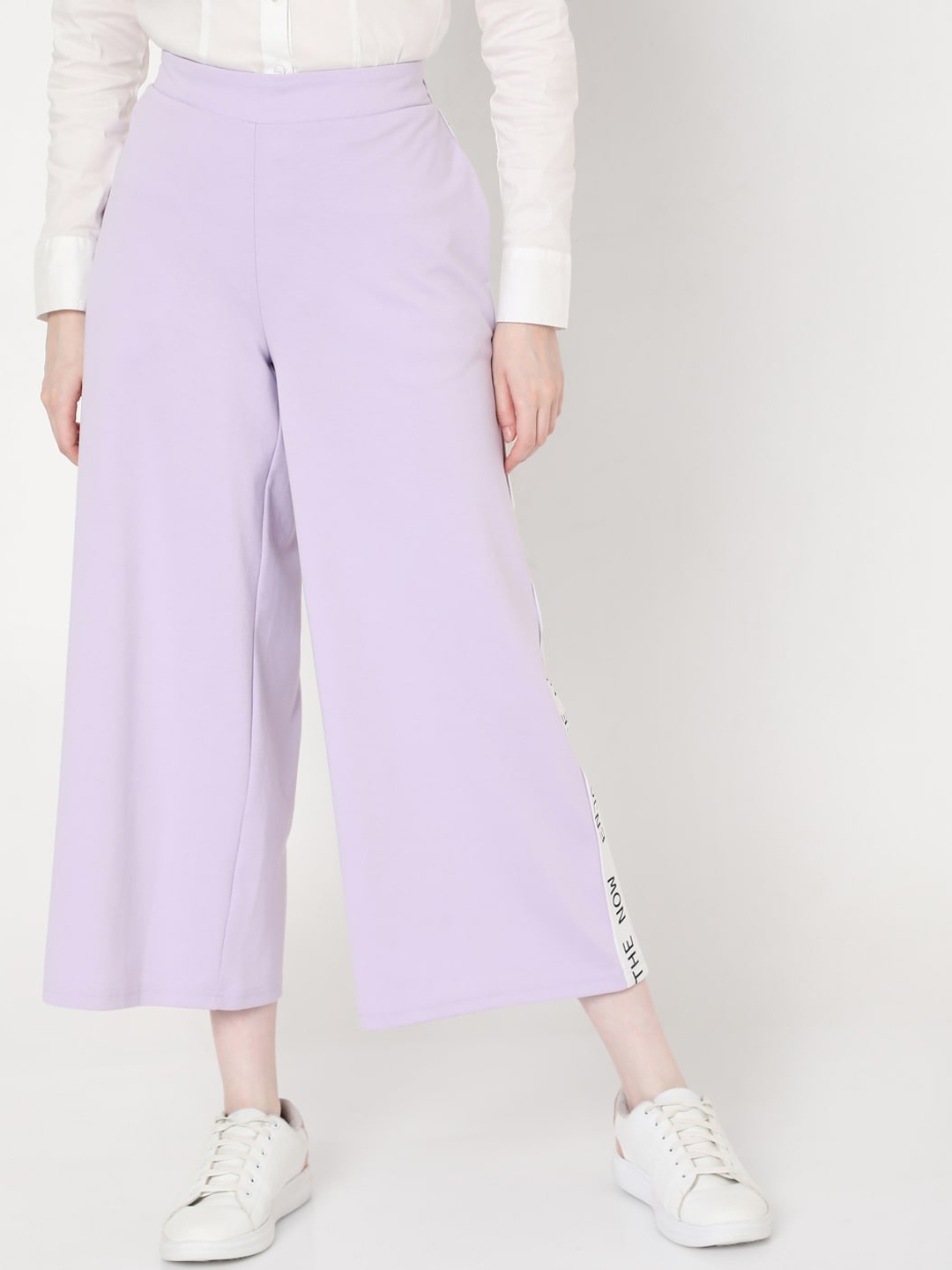 

Vero Moda Women Purple Culottes Trousers