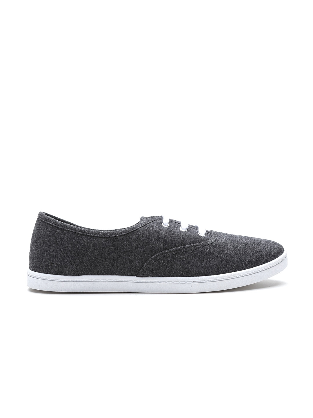 

FOREVER 21 Women Grey Melange Sneakers, Charcoal