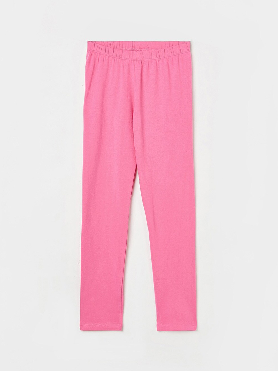 

Fame Forever by Lifestyle Girls Pink Solid Cotton Ankle-Length Leggings