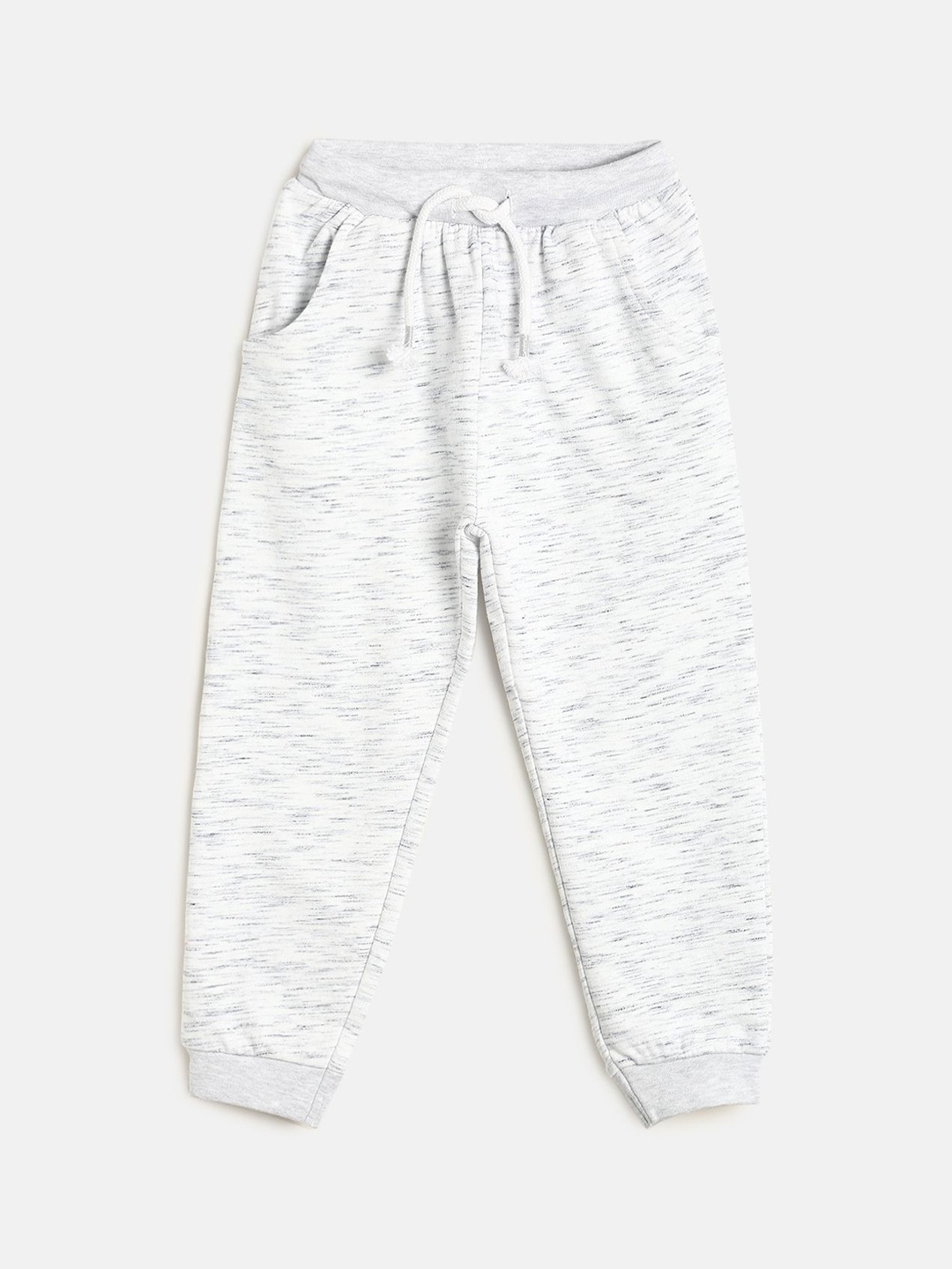 

MINI KLUB Infant Boys Grey Melange Solid Pure Cotton Joggers