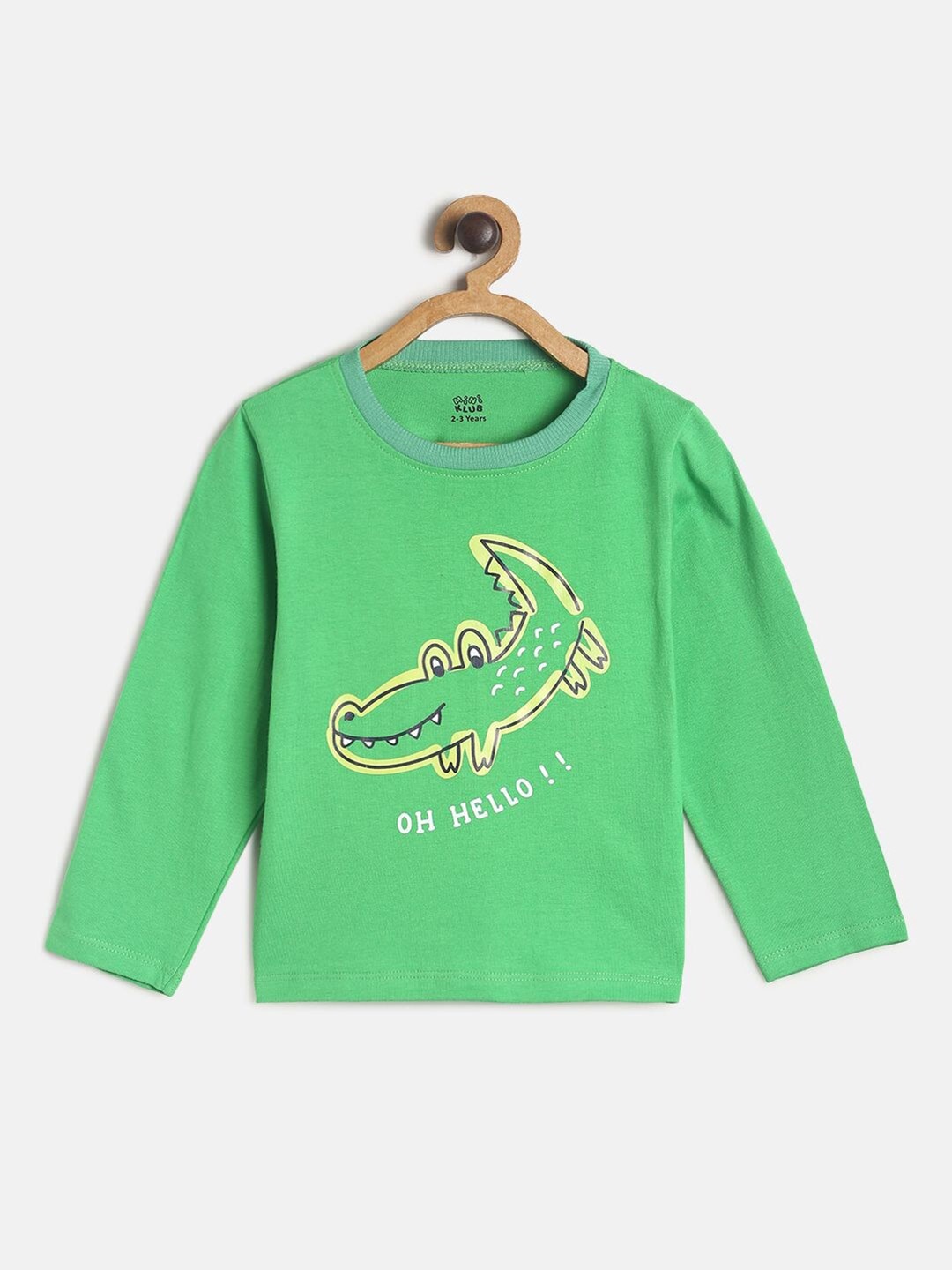 

MINI KLUB Boys Green Graphic Printed T-shirt