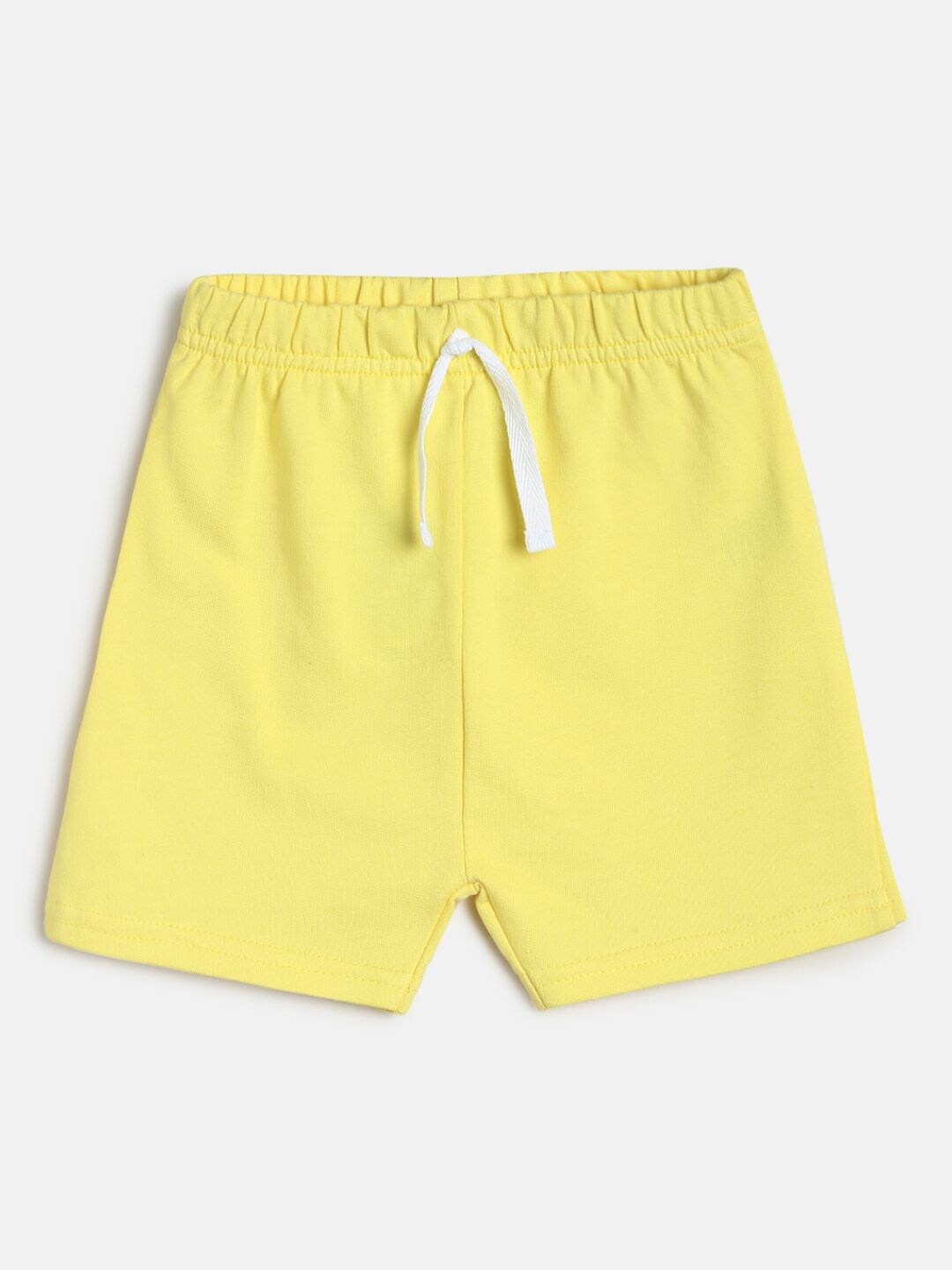 

MINI KLUB Infant Boys Yellow Solid Cotton Regular Shorts