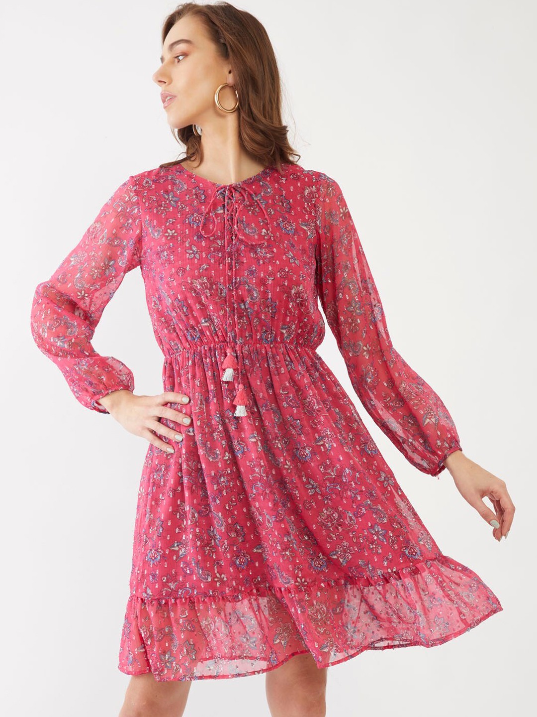 

Zink London Pink Floral Dress