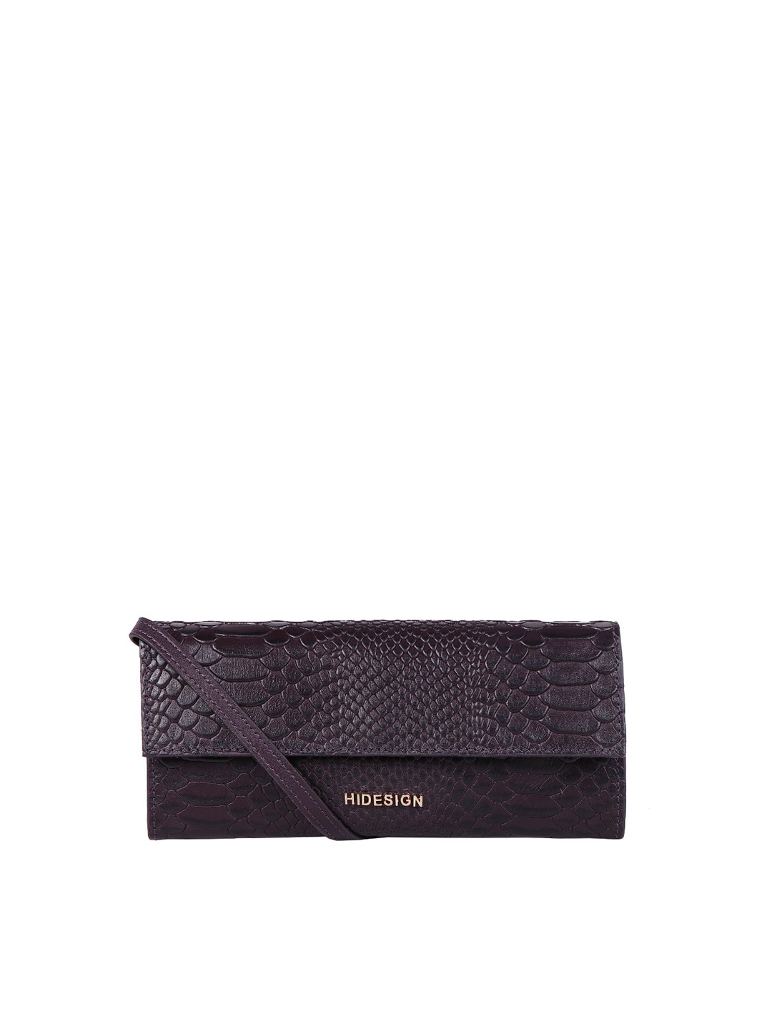 

Hidesign Purple Textured Envelope Clutch