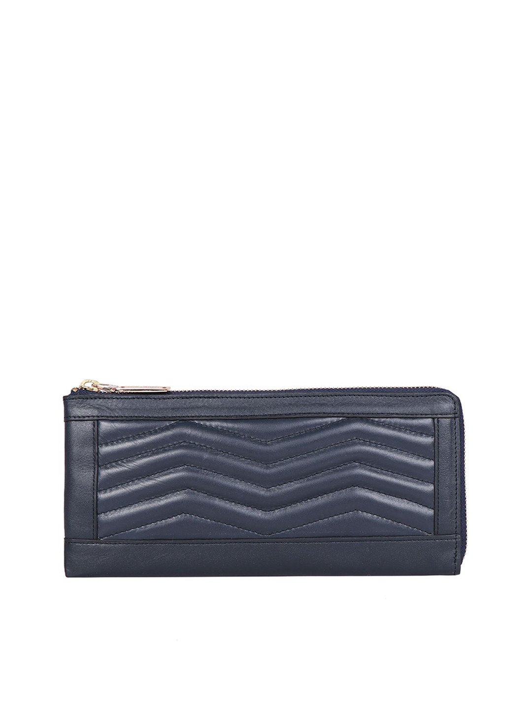 

Hidesign Blue Textured Quilted Purse