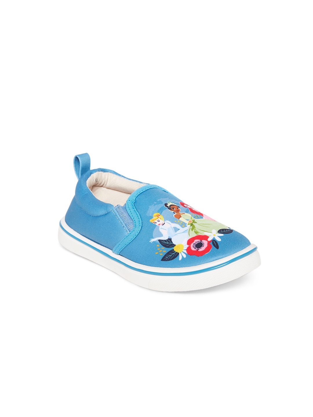 

Pantaloons Junior Girls Blue Disney Princess Printed Slip-On Sneakers