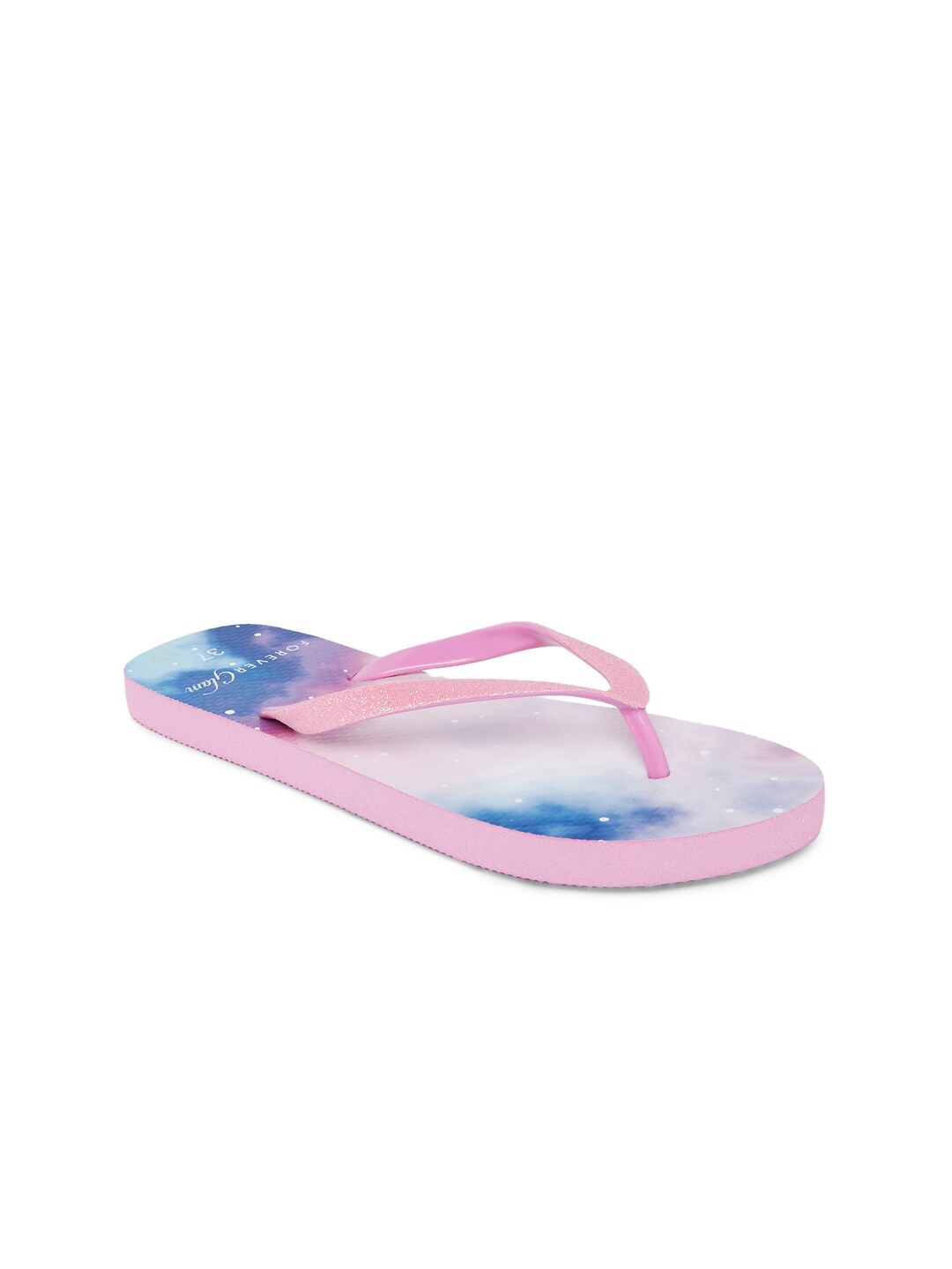 

Forever Glam by Pantaloons Women Pink & White Printed Room Slippers