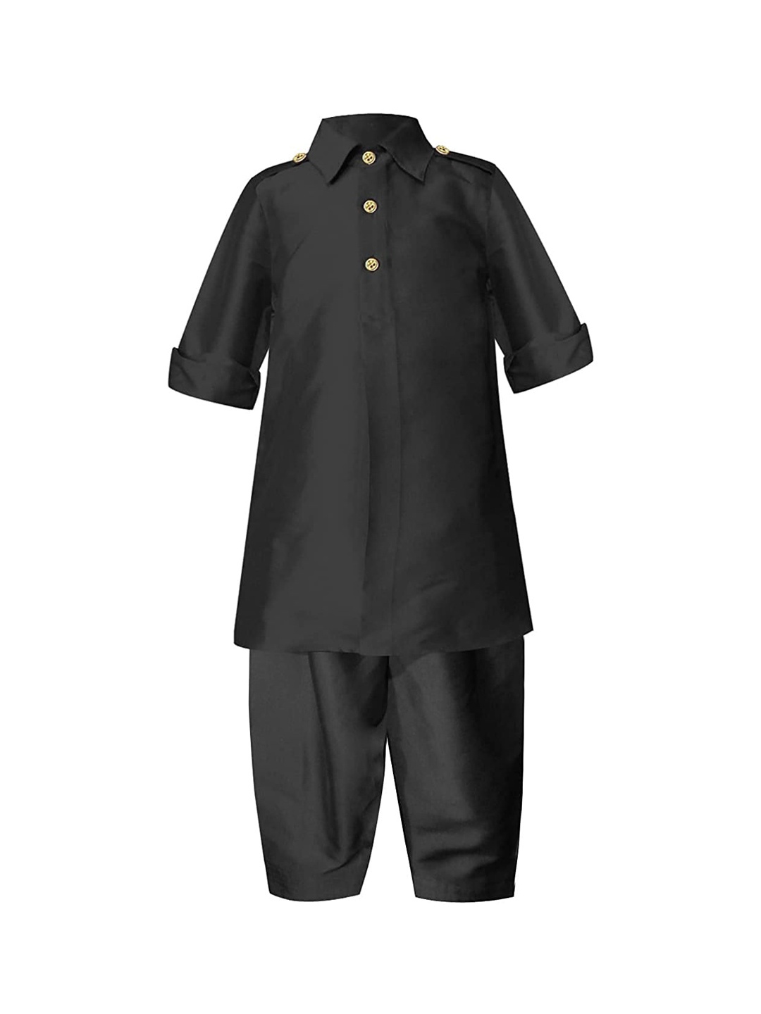

A T U N Boys Black Regular Kurta with Salwar