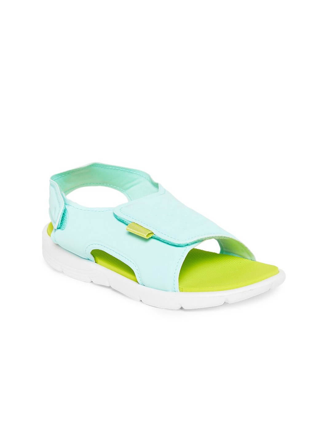 

Pantaloons Junior Girls Green & Blue Canvas Open Toe Flats