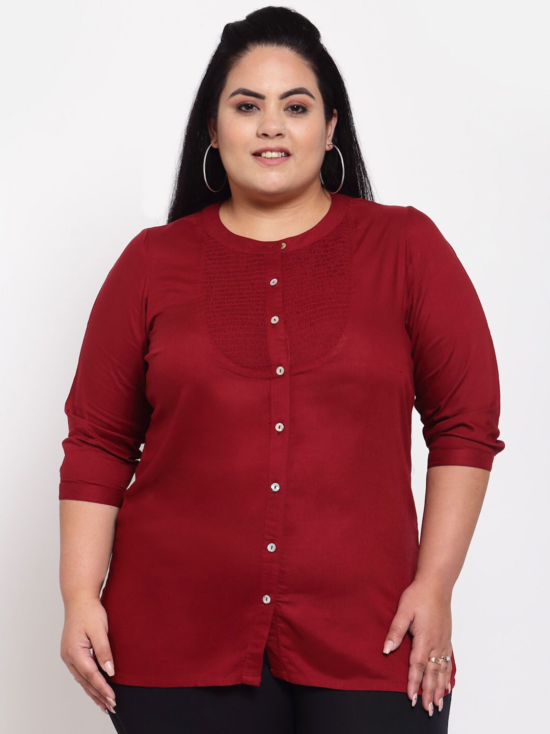 

plusS Maroon Regular Top