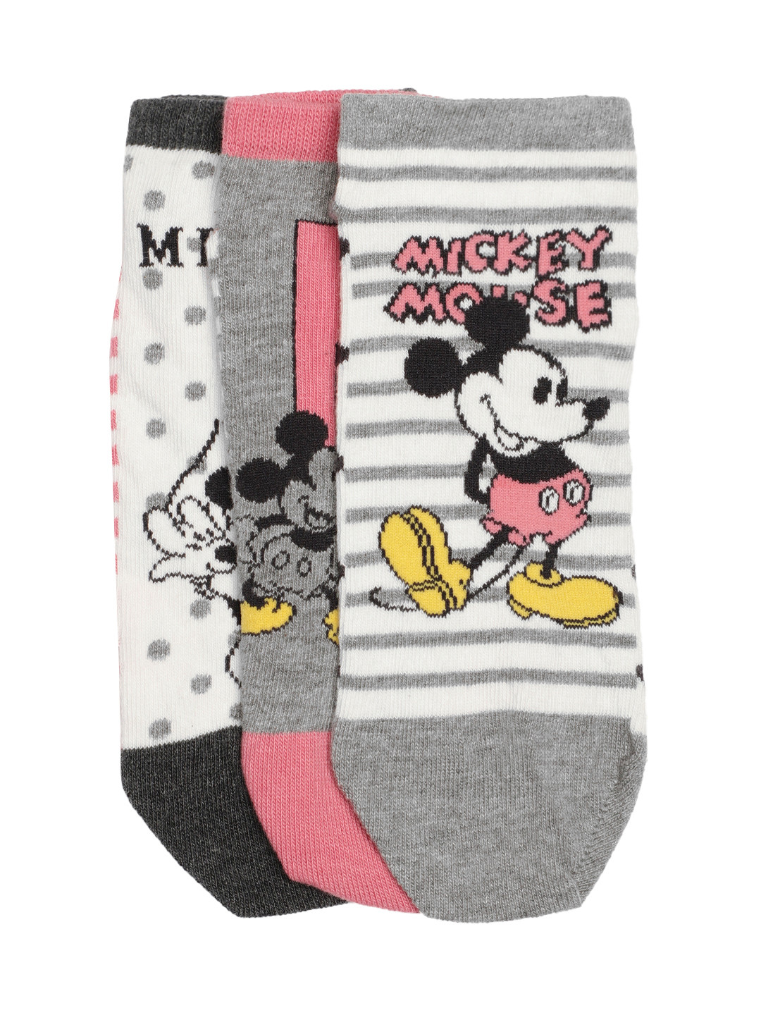 

Marks & Spencer Women Pack of 3 Mickey Mouse Socks, White