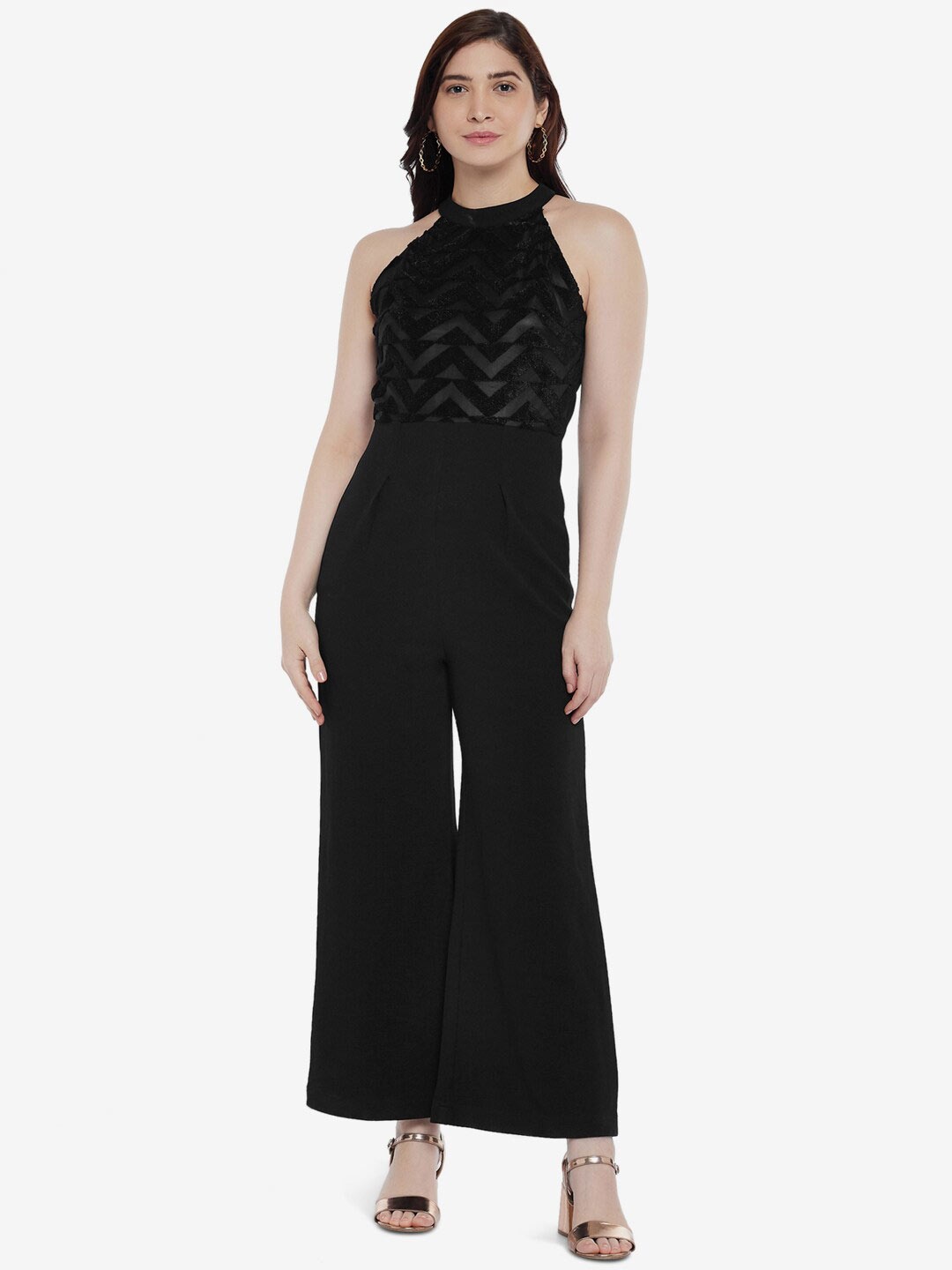 

Emmyrobe Black Halter Neck Basic Jumpsuit