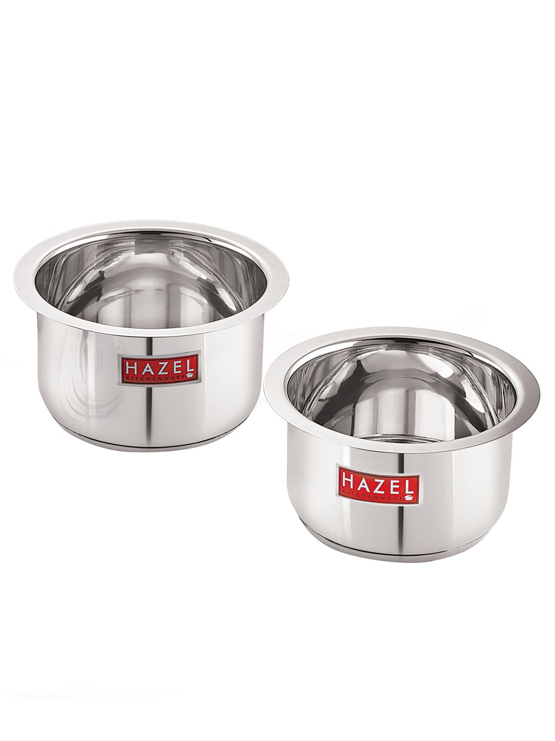 

HAZEL Set Of 2 Silver-Toned Stainless Steel Induction Sauce Pan