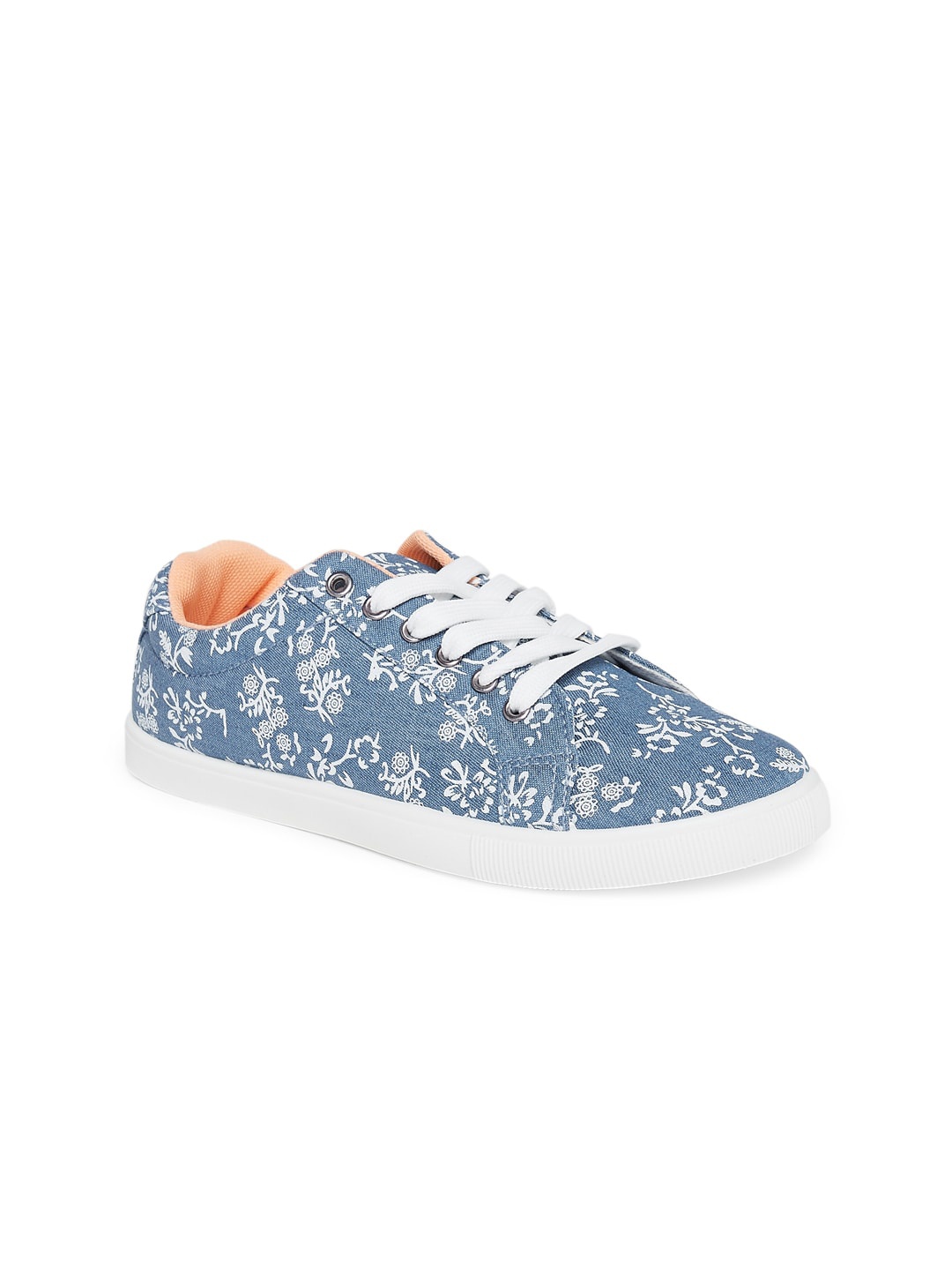 

Forever Glam by Pantaloons Women Blue Printed Sneakers