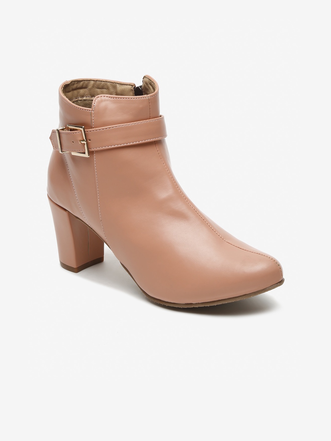 

Flat n Heels Pink Block Heeled Boots