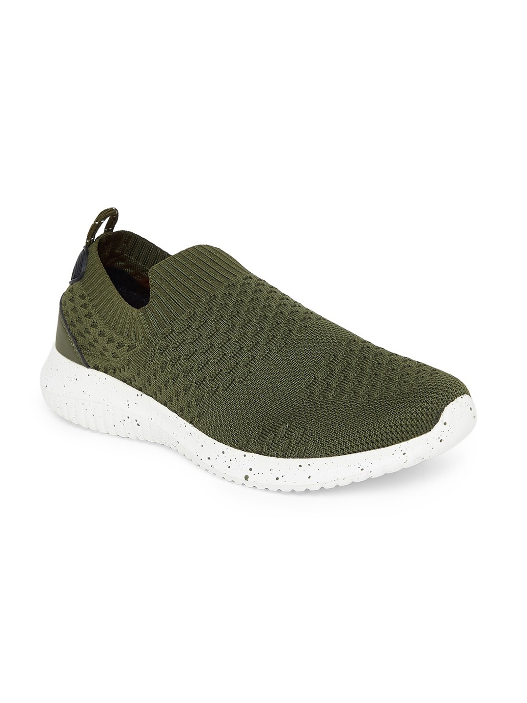 

Ajile by Pantaloons Men Olive Green Textile Walking Non-Marking Shoes